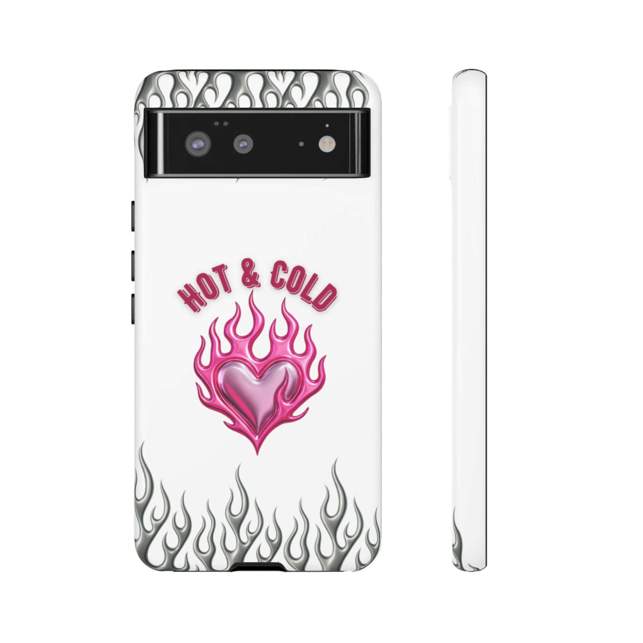 Hot & Cold Pink Flame Tough Phone Case