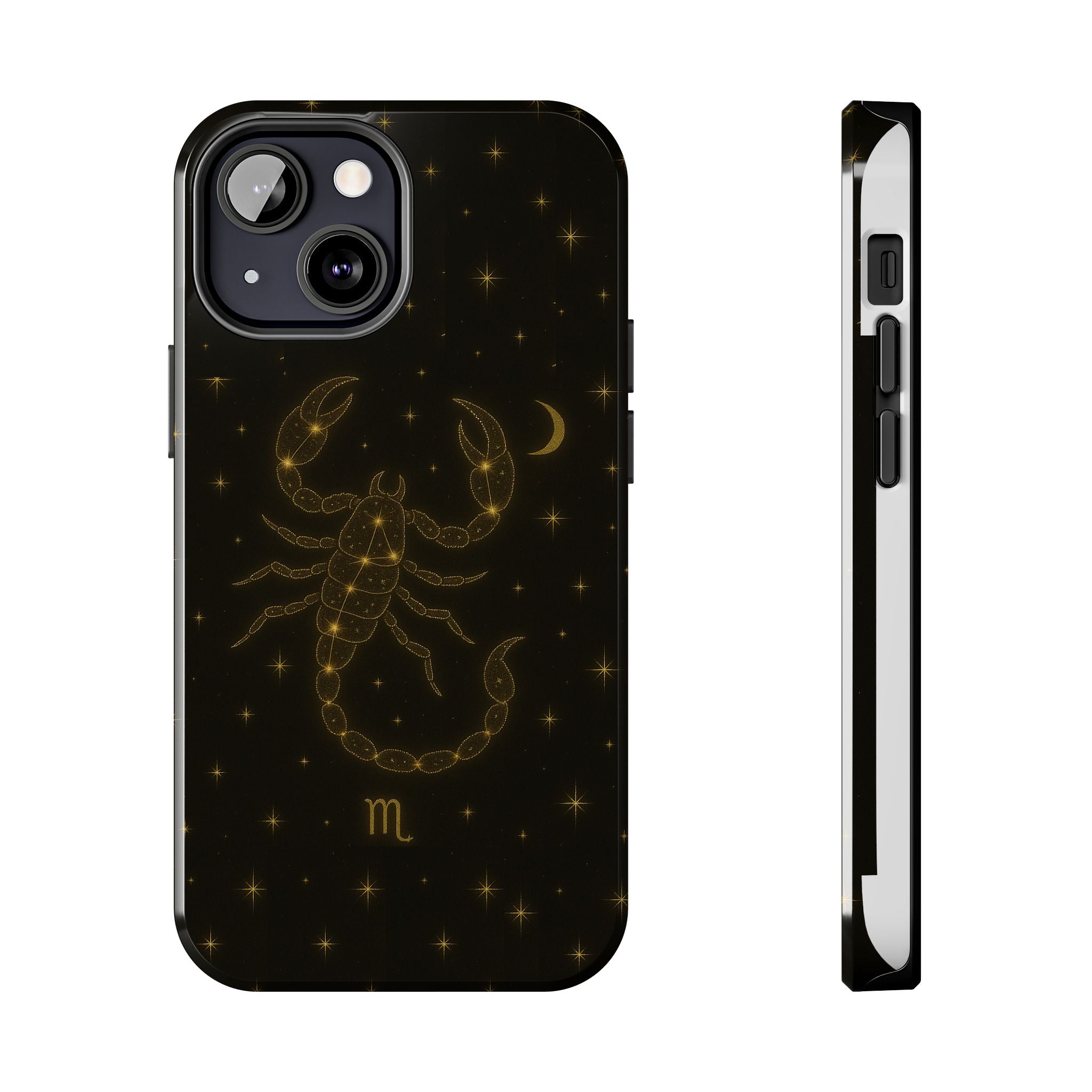 Scorpio Constellation Tough Phone Case — Black & Gold Zodiac Protection