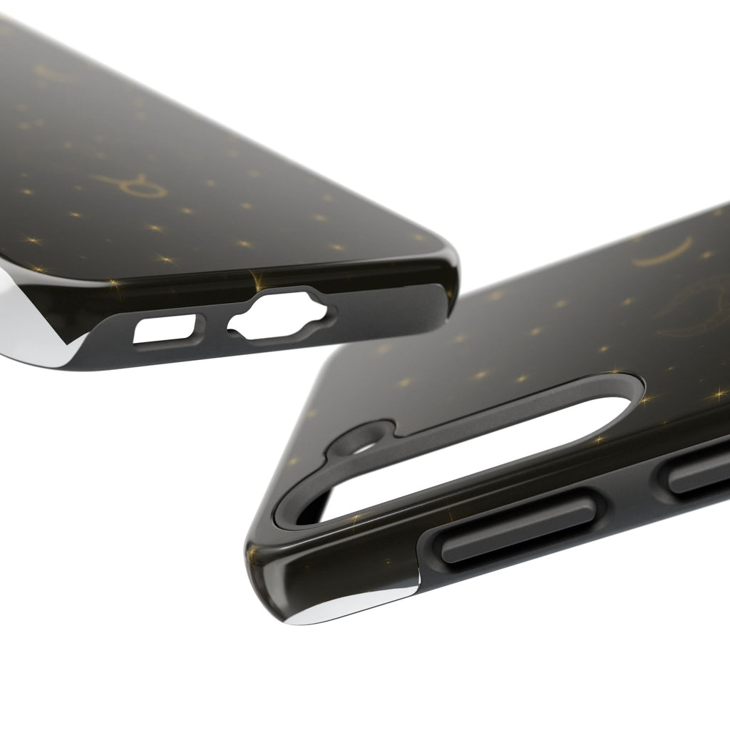 Taurus Constellation Tough Phone Case — Gold Zodiac Bull Phone Case
