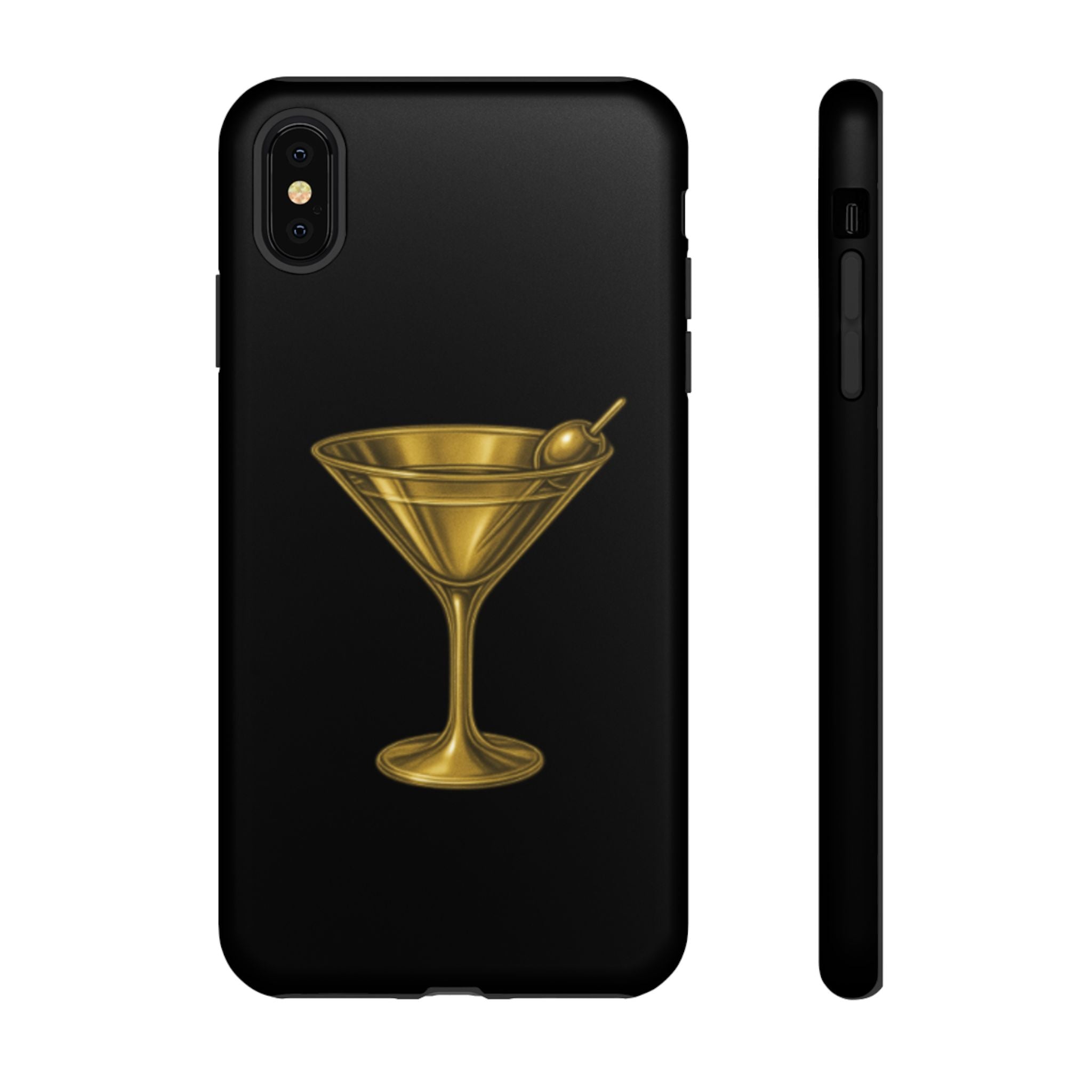 Gold Martini Tough Case Black