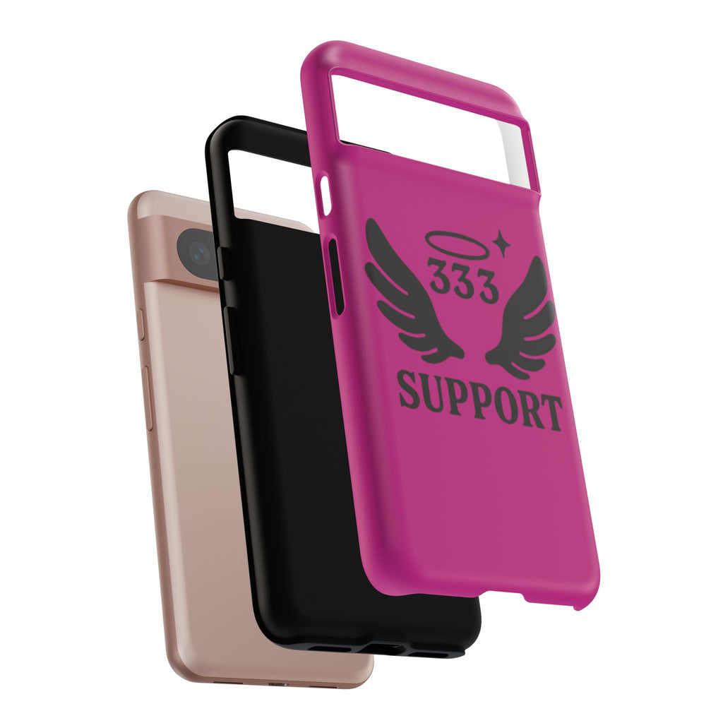 Black & Pink 333 Support Phone Case