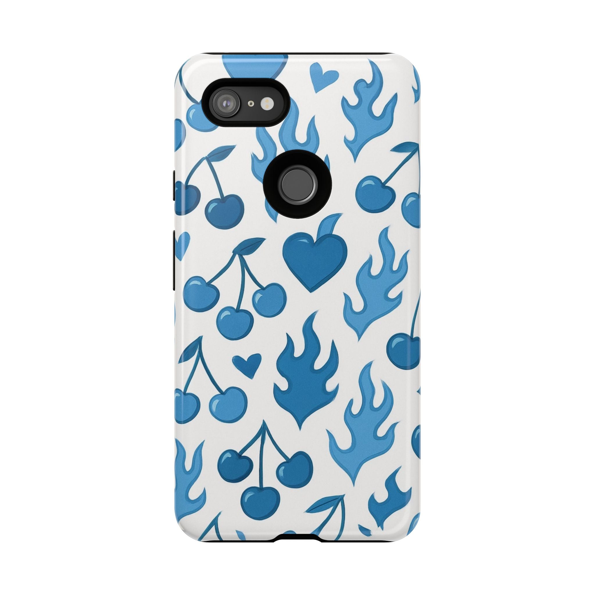 Blue Flaming Heart Phone Case