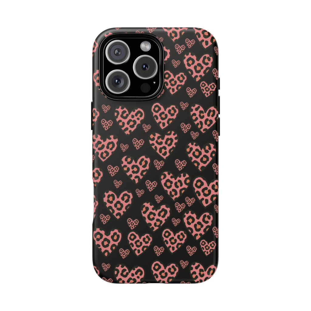 Leopard Heart Phone Case