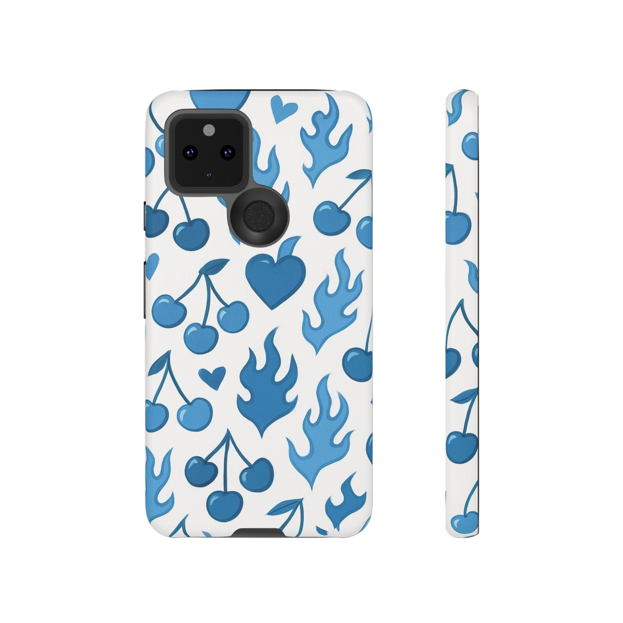 Blue Flaming Heart Phone Case