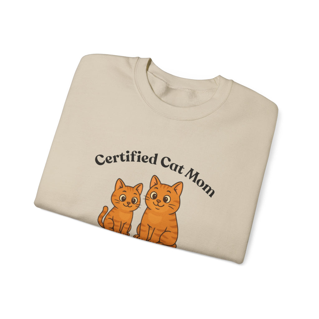 Custom Pet Sweatshirt — "Certified Cat Mom"