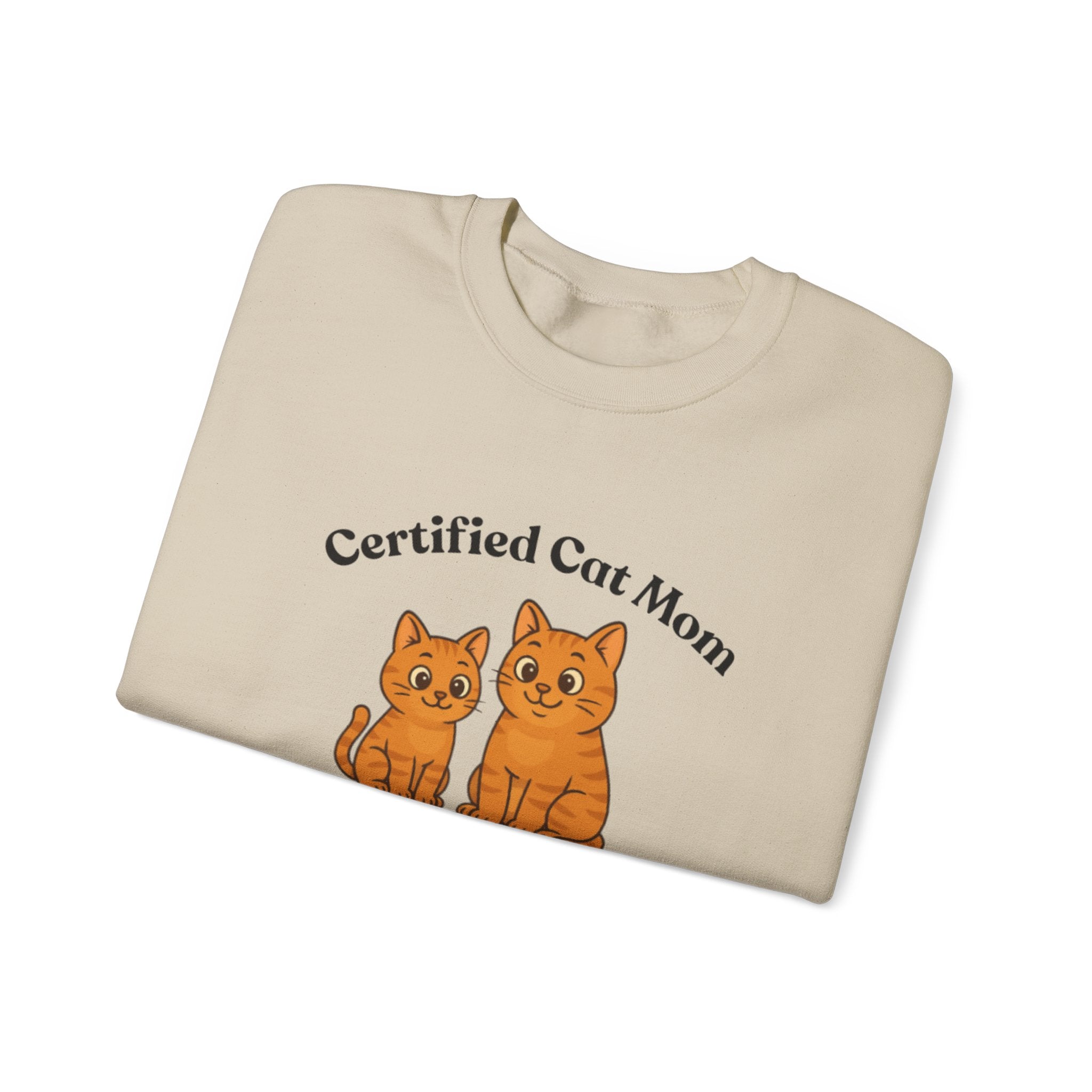 Custom Pet Sweatshirt — "Certified Cat Mom"