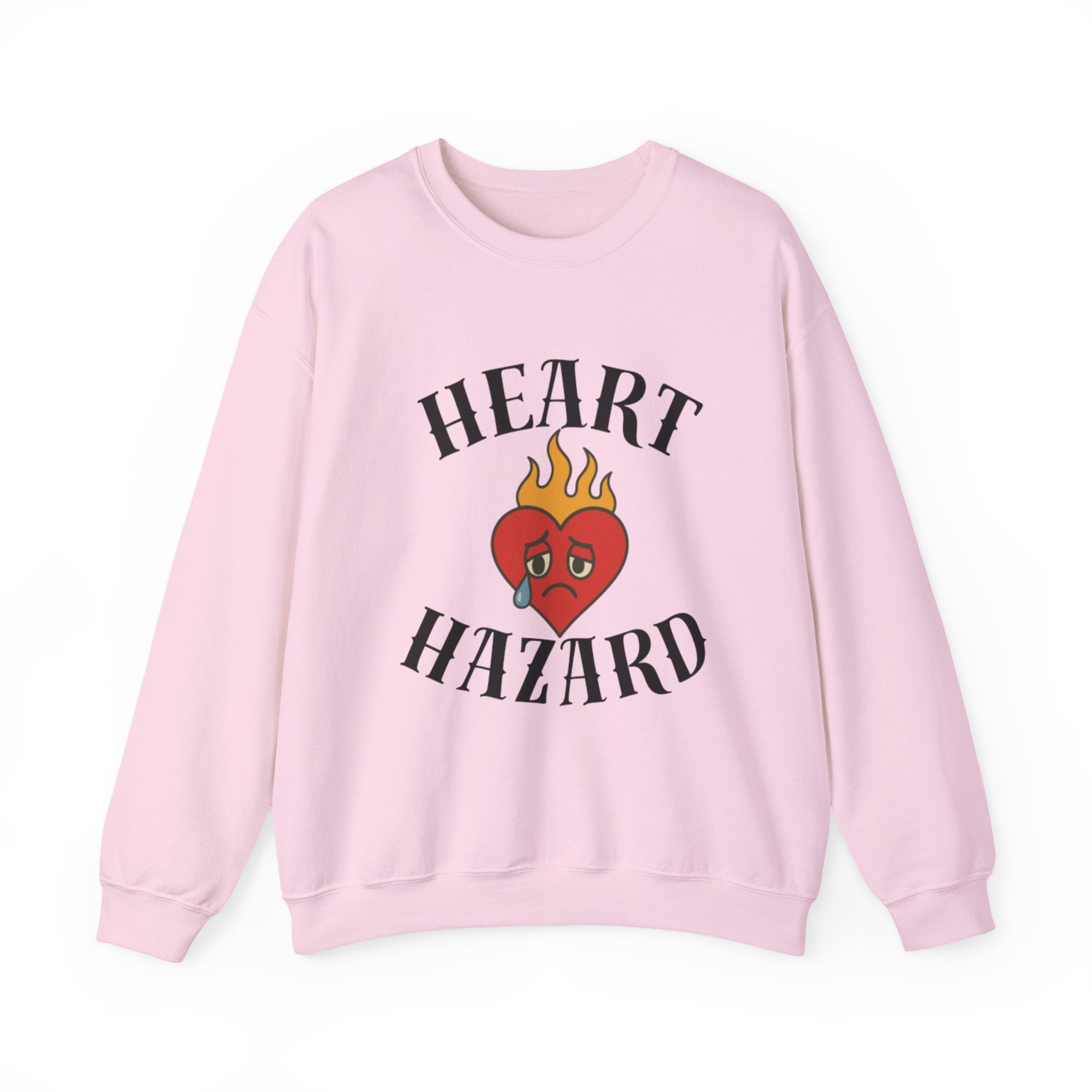 Heart Hazard Flaming Heart Graphic Sweatshirt
