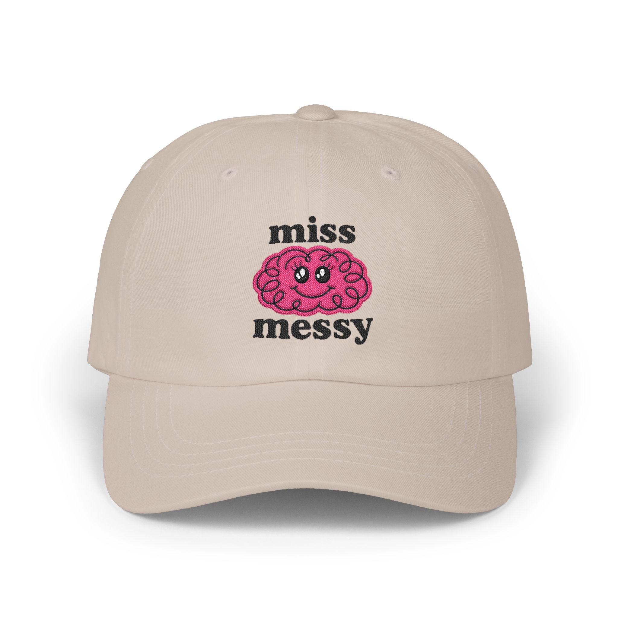 'Miss Messy' Pink Embroidered Dad Cap