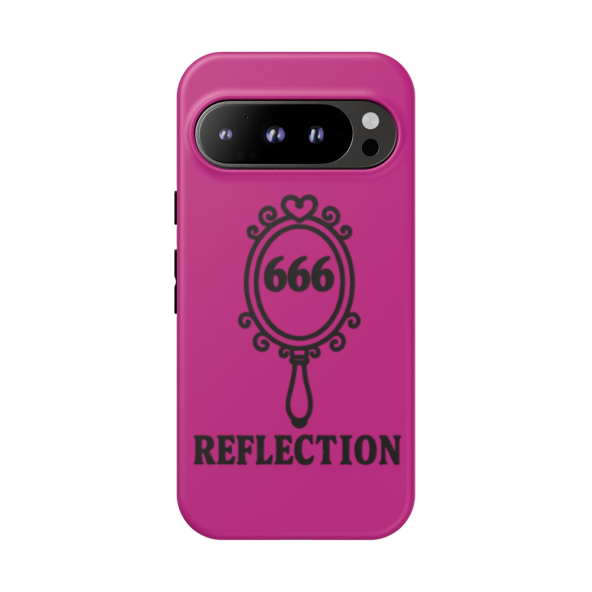 Black & Pink 666 Reflection Phone Case