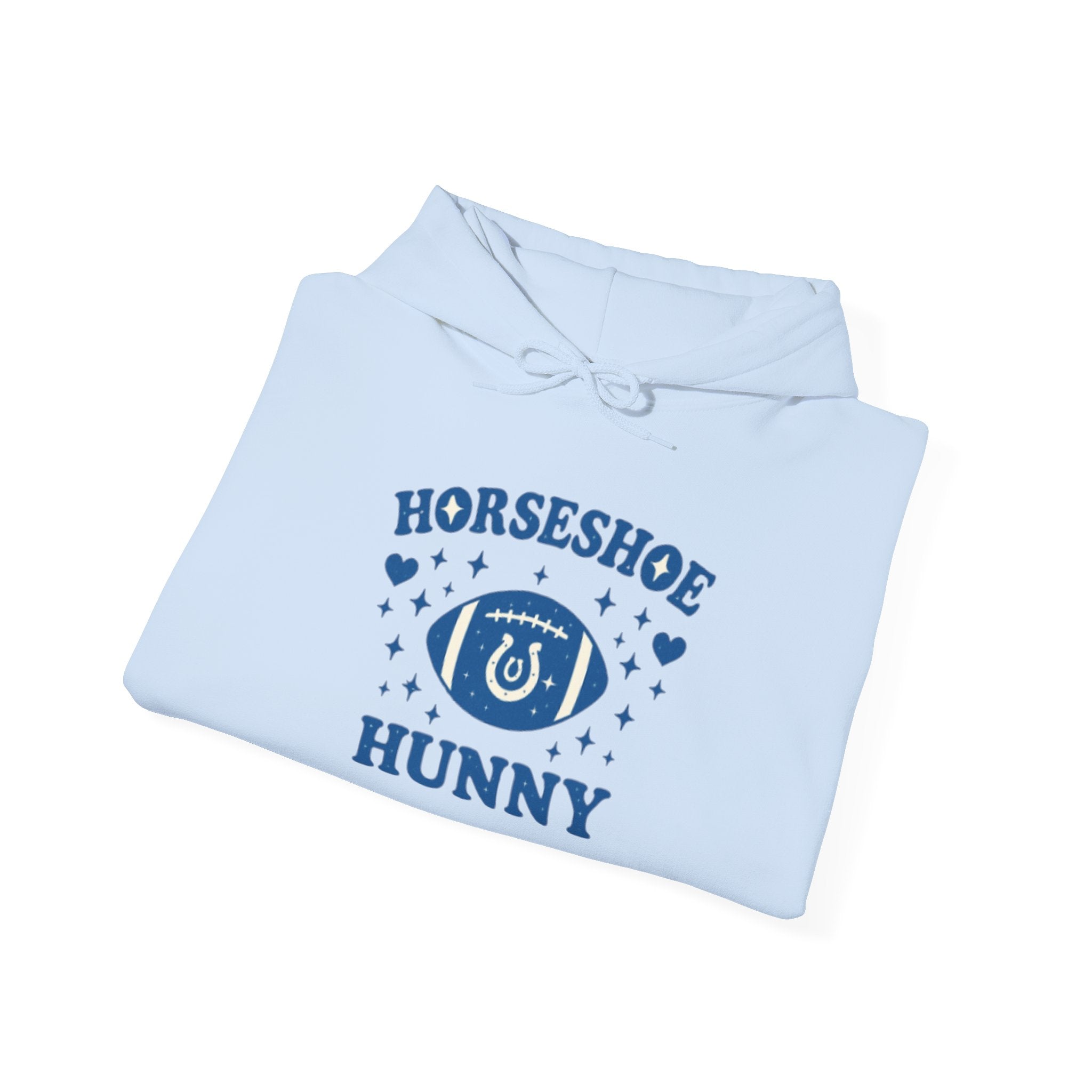 Horseshoe Hunny Hoodie — Lucky Eye Graphic Hooded Sweatshirt Football