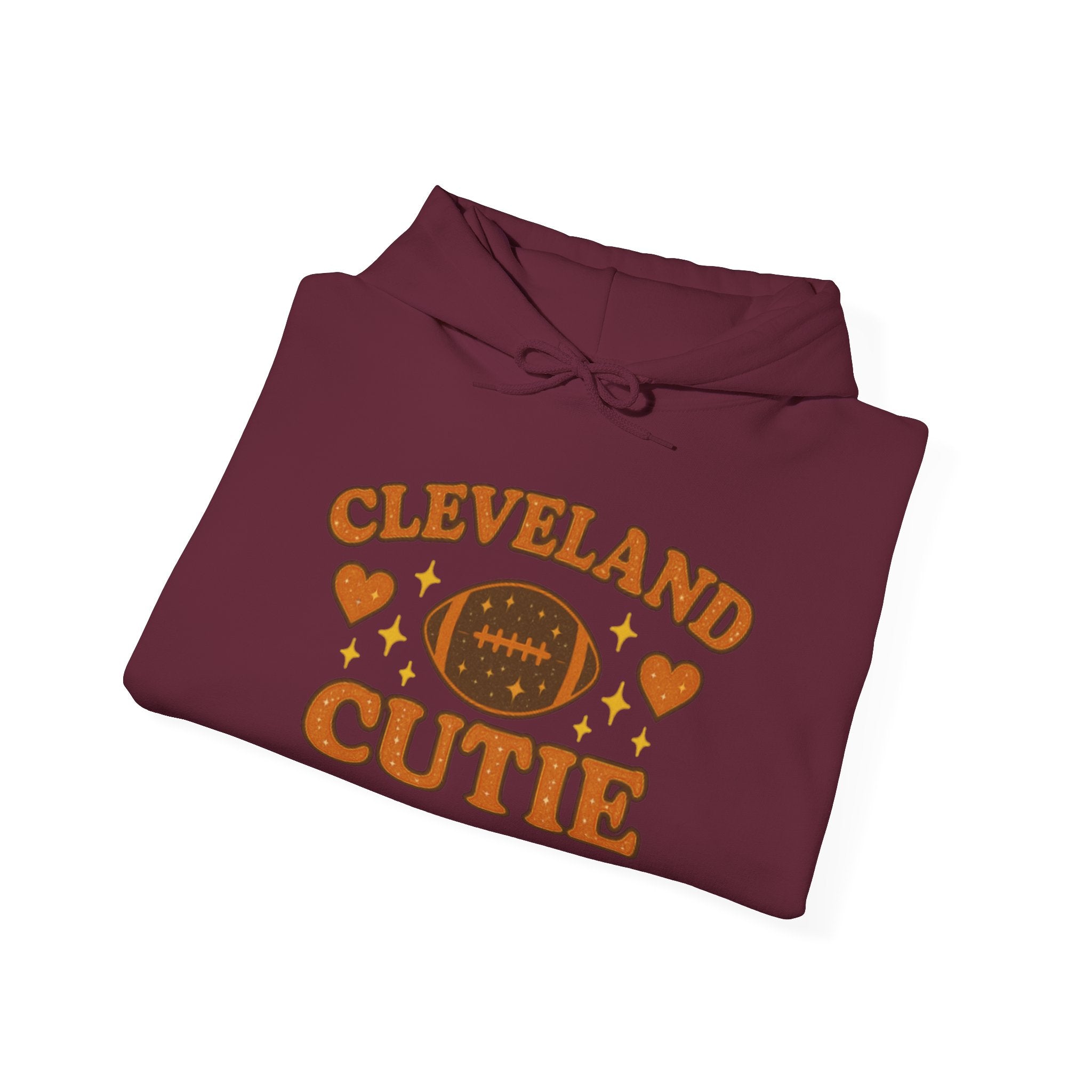 Cleveland Cutie Football Hoodie — Cute Retro Fan Pullover