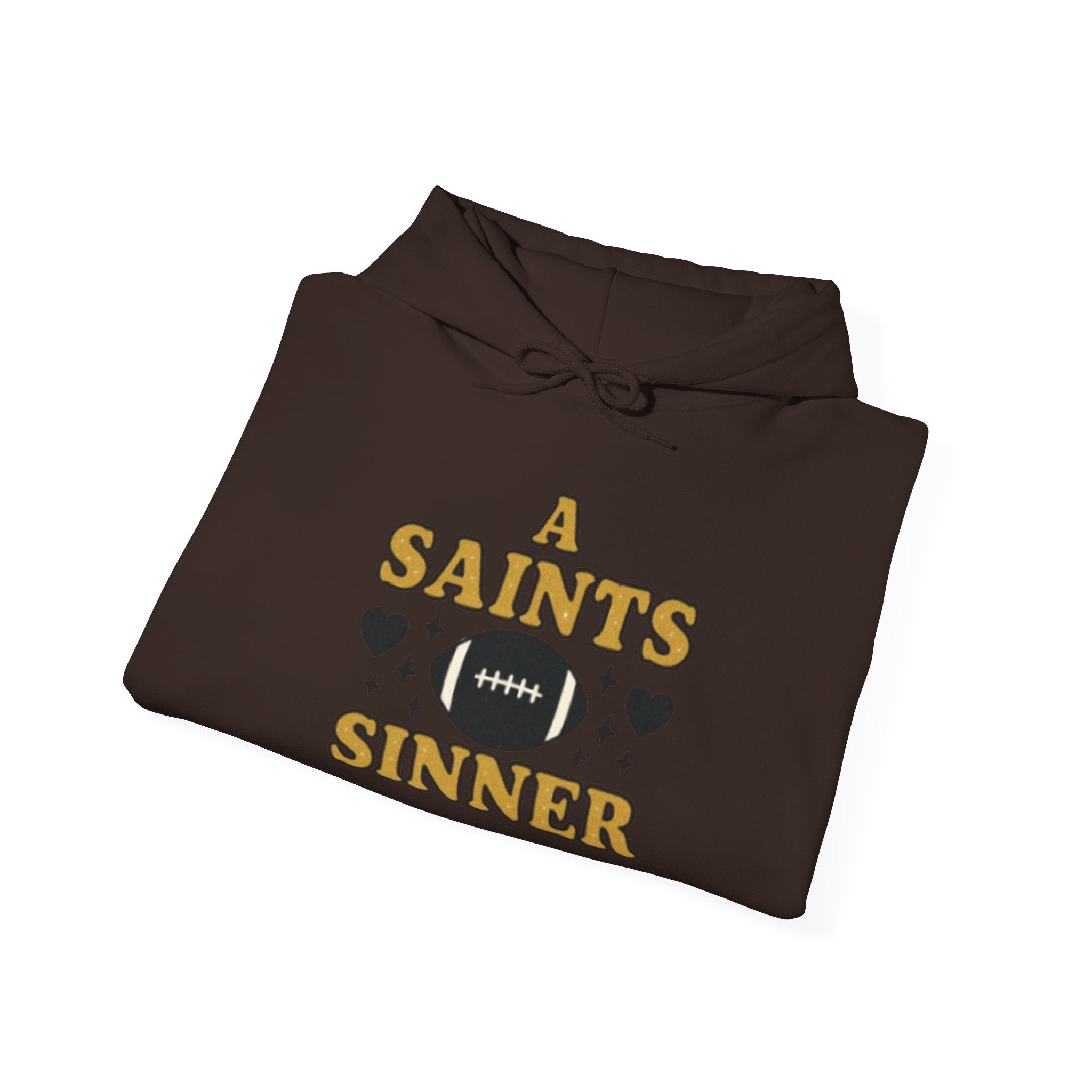 Football Hoodie – "A Saints Sinner" Graphic Hoodie