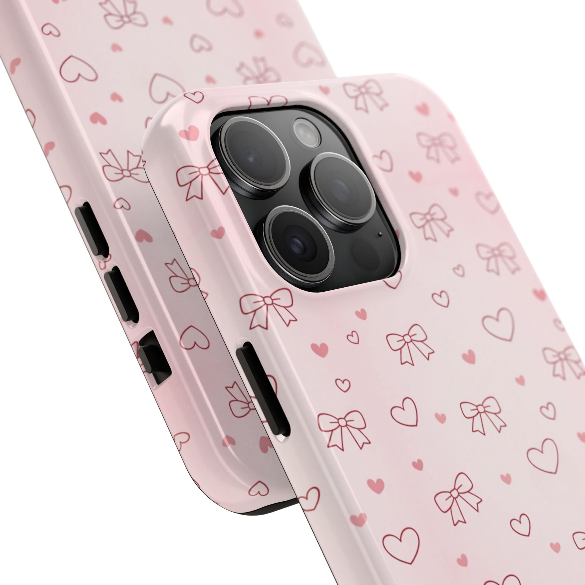 Pink Hearts & Bows Phone Case