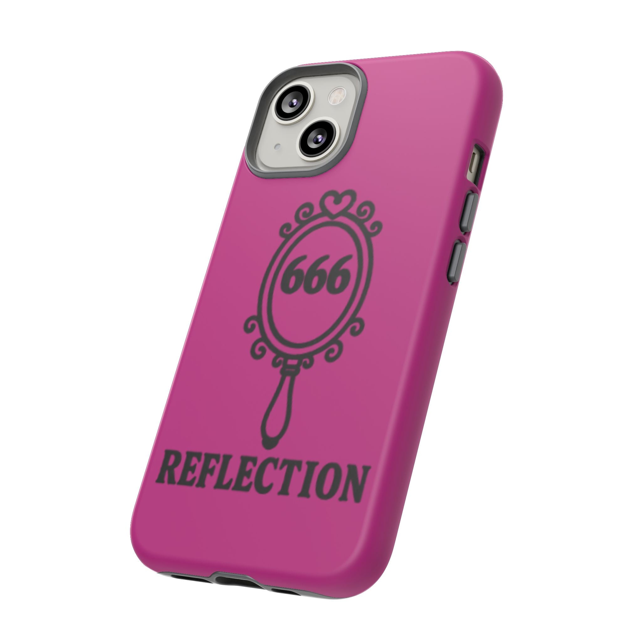 Black & Pink 666 Reflection Phone Case