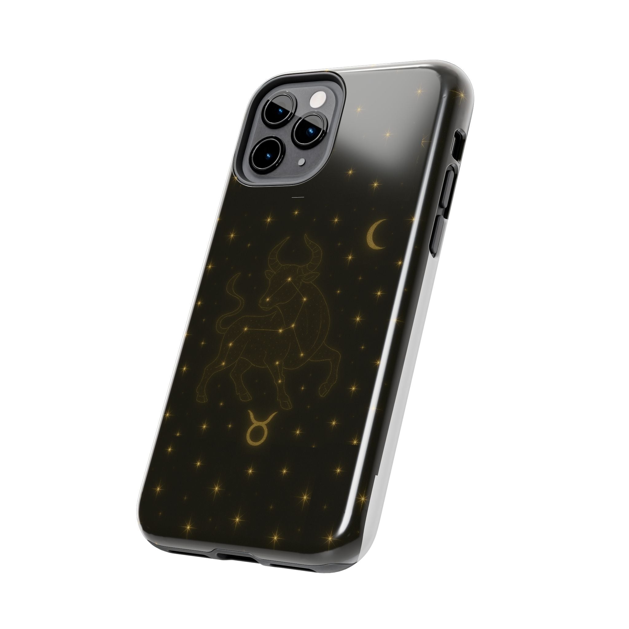 Taurus Constellation Tough Phone Case — Gold Zodiac Bull Phone Case