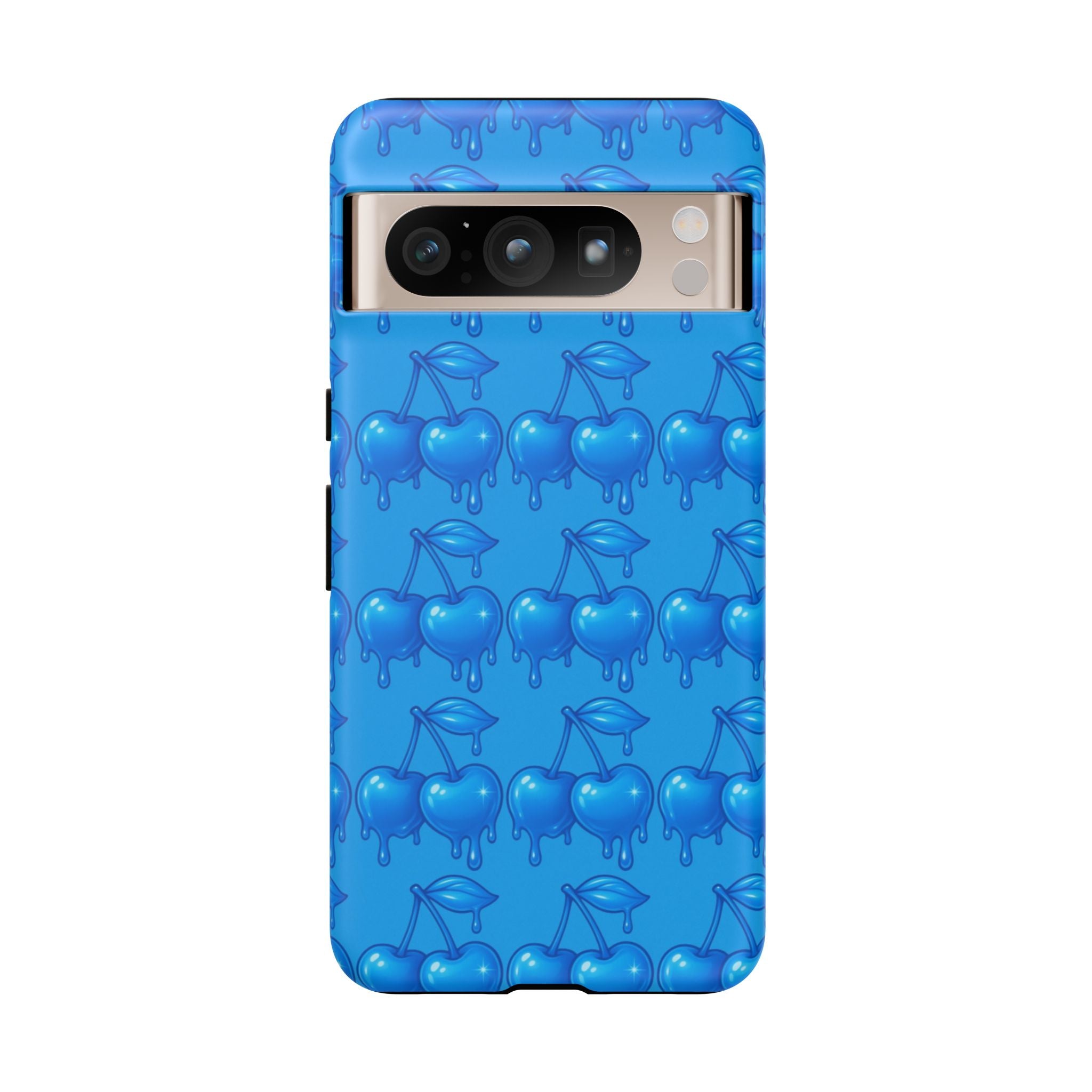Blue Dripping Cherry Tough Phone Case