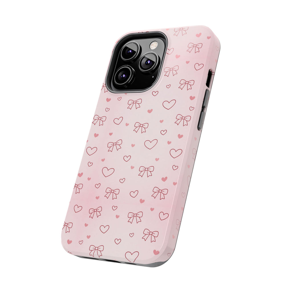 Pink Hearts & Bows Phone Case