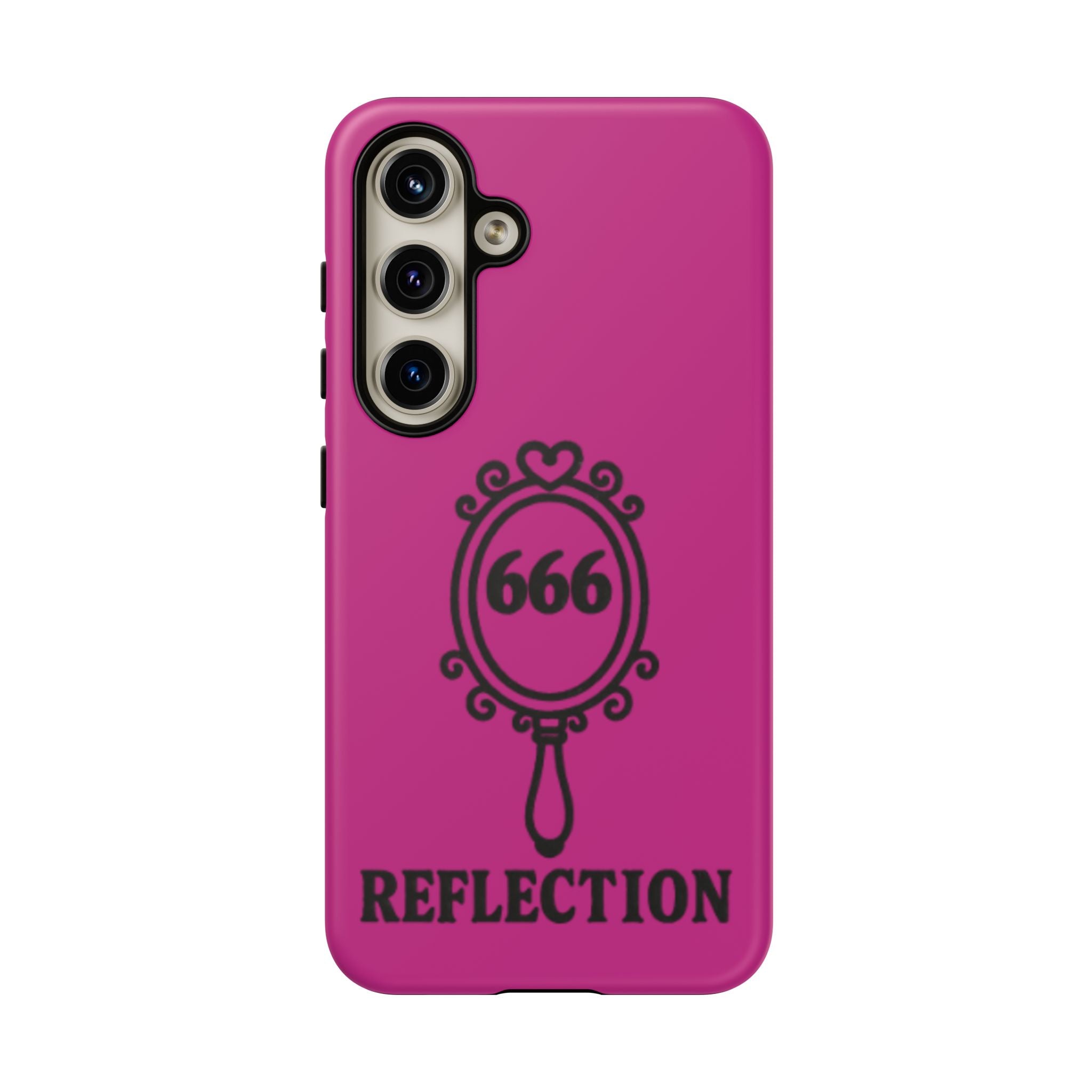 Black & Pink 666 Reflection Phone Case