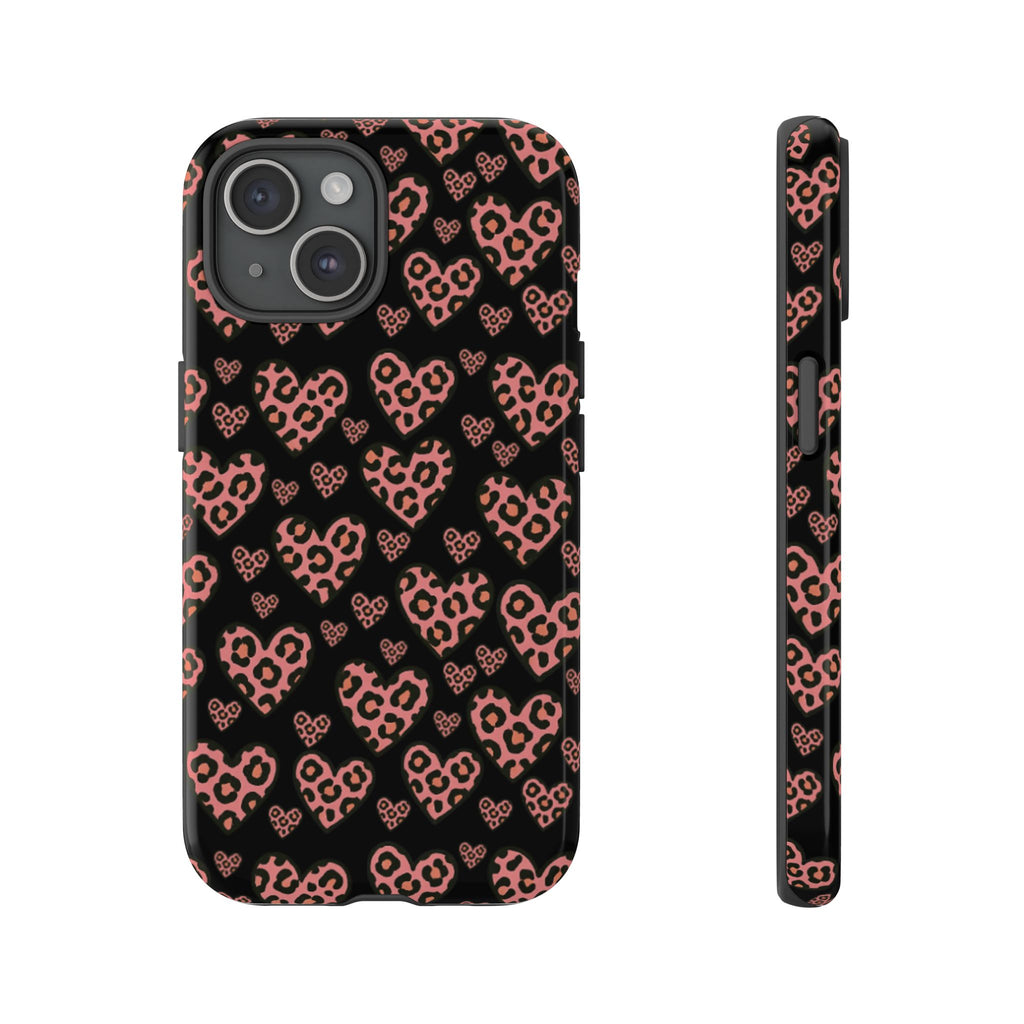 Leopard Heart Phone Case
