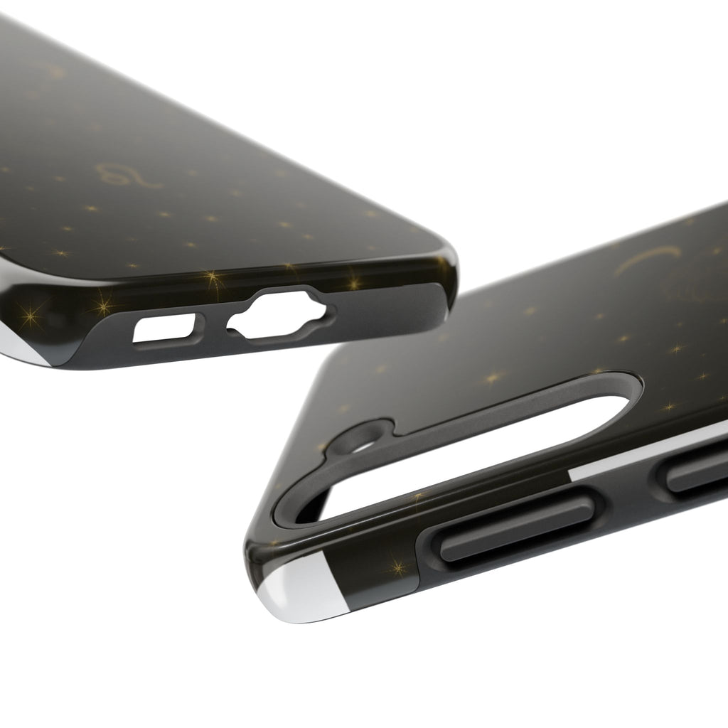 Leo Constellation Tough Phone Case — Zodiac Lion Design with Moon & Stars
