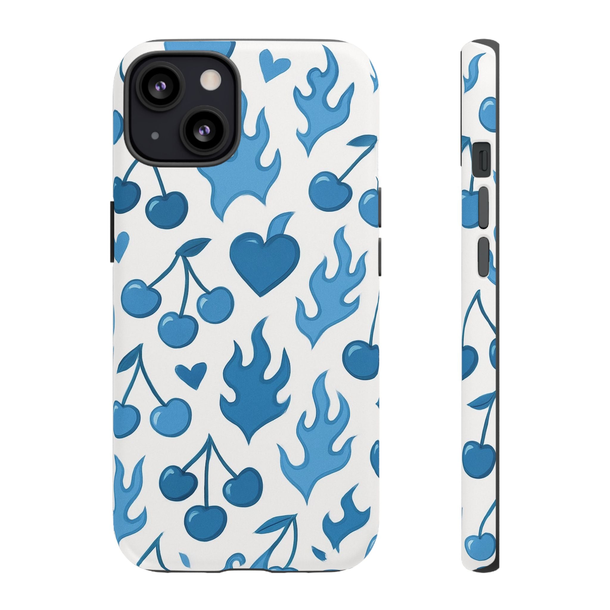 Blue Flaming Heart Phone Case