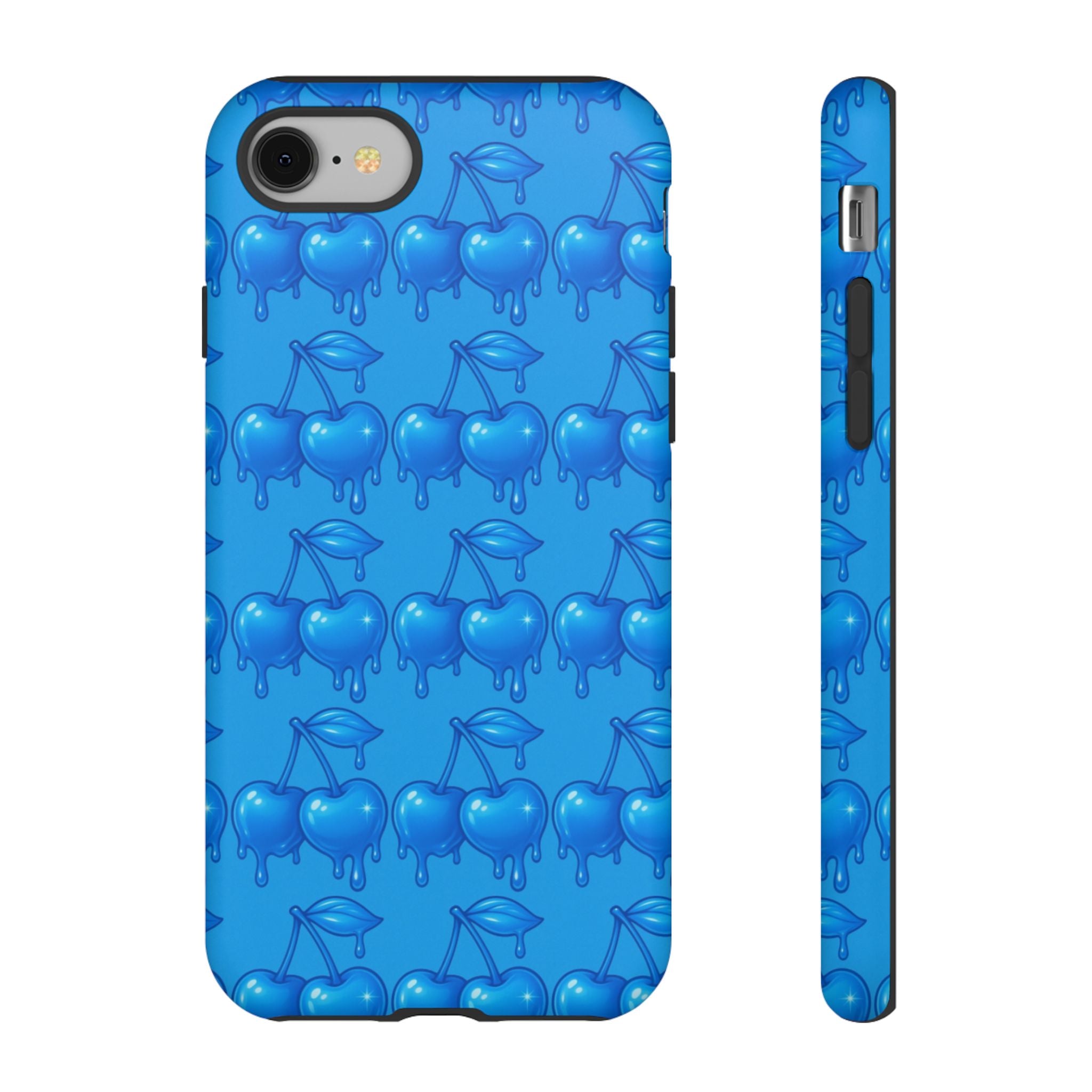 Blue Dripping Cherry Tough Phone Case