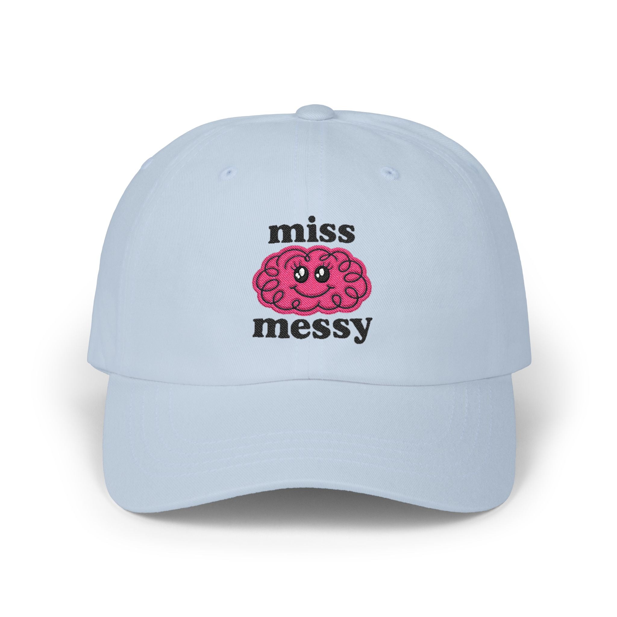 'Miss Messy' Pink Embroidered Dad Cap