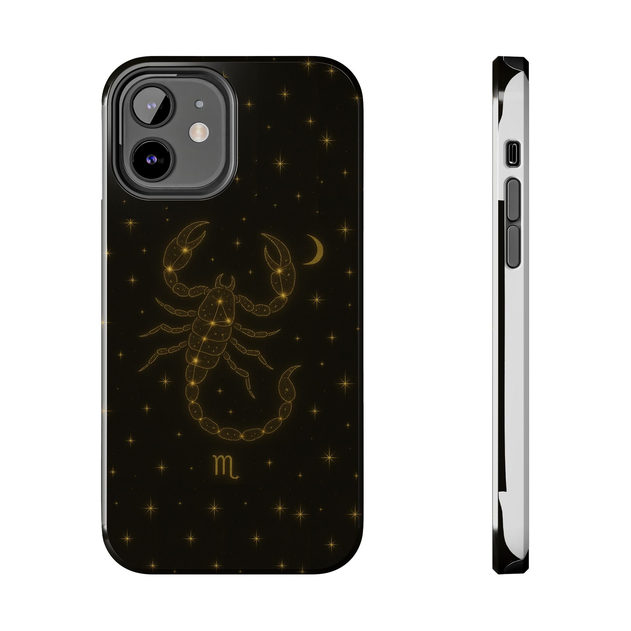 Scorpio Constellation Tough Phone Case — Black & Gold Zodiac Protection