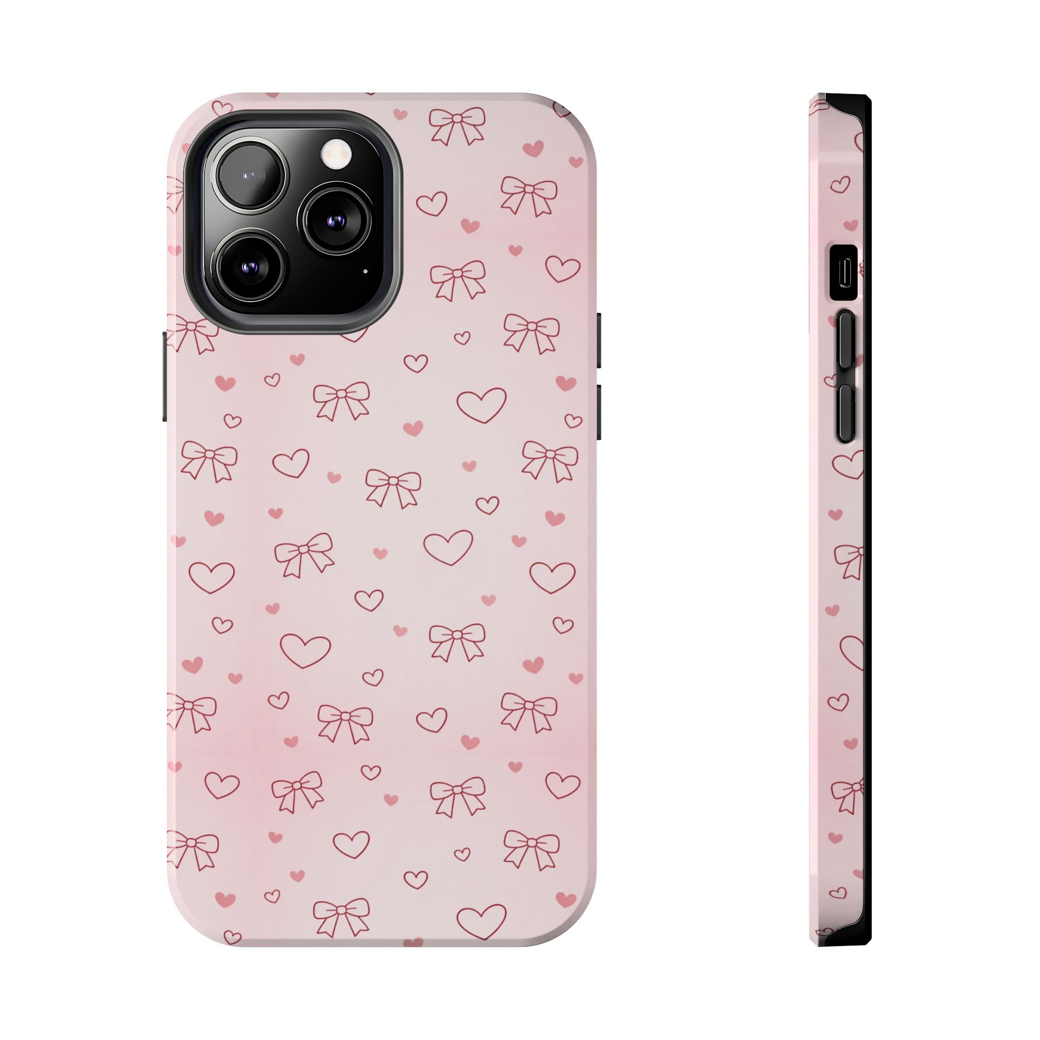 Pink Hearts & Bows Phone Case