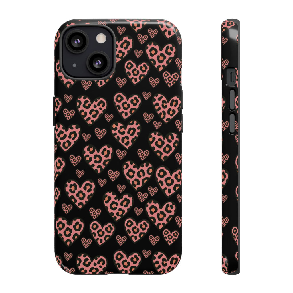 Leopard Heart Phone Case