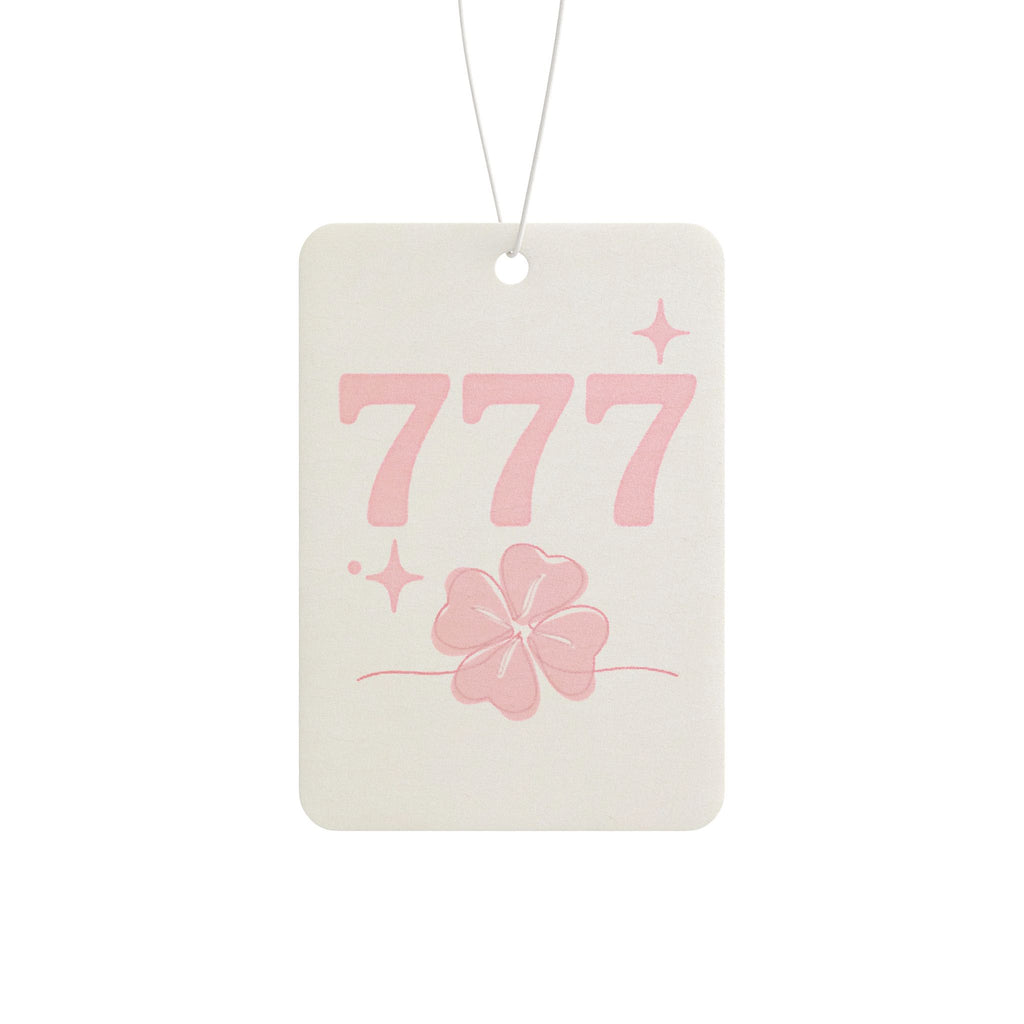 Car Air Freshener — Pink Four Leaf Clover 777