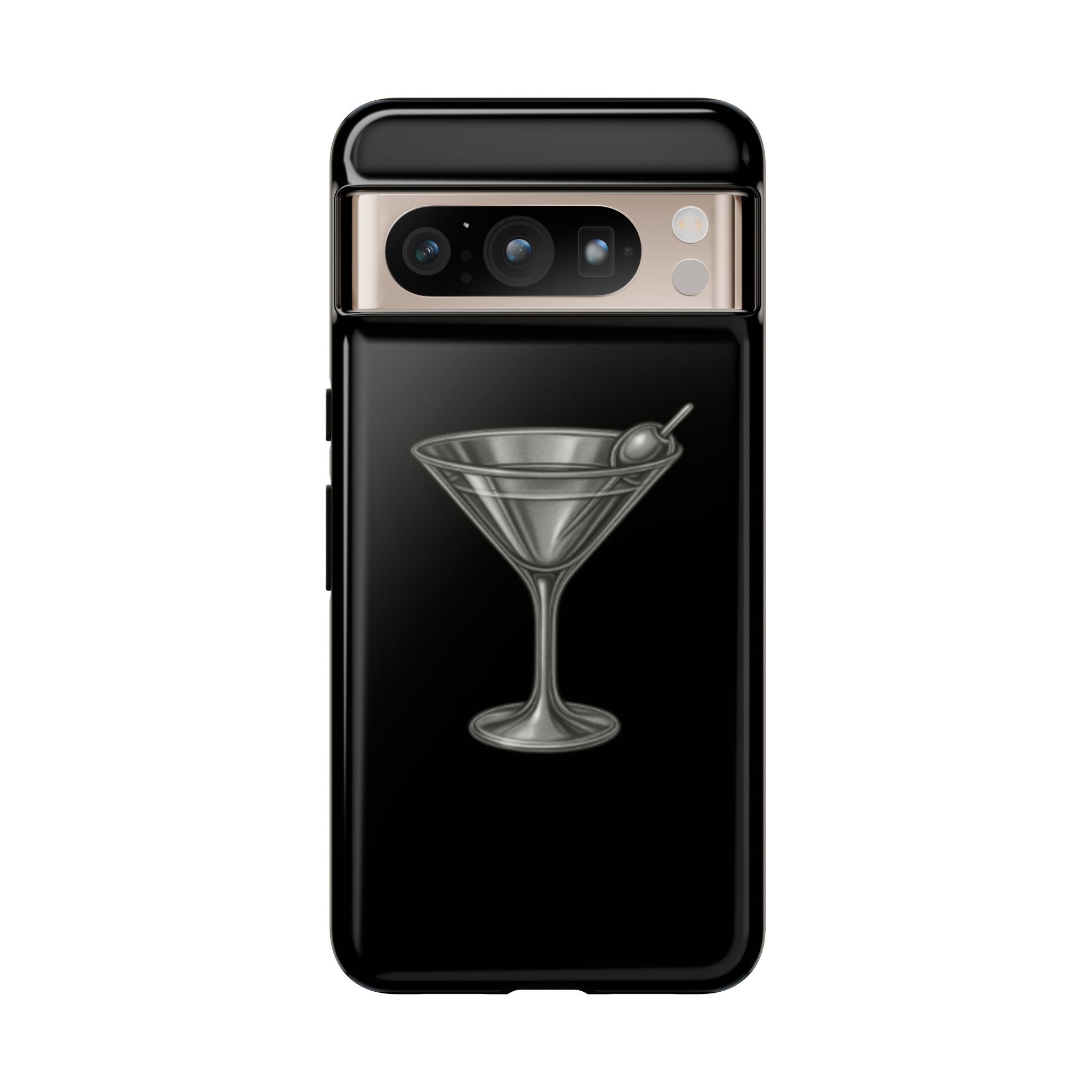 Silver Martini Tough Case Black