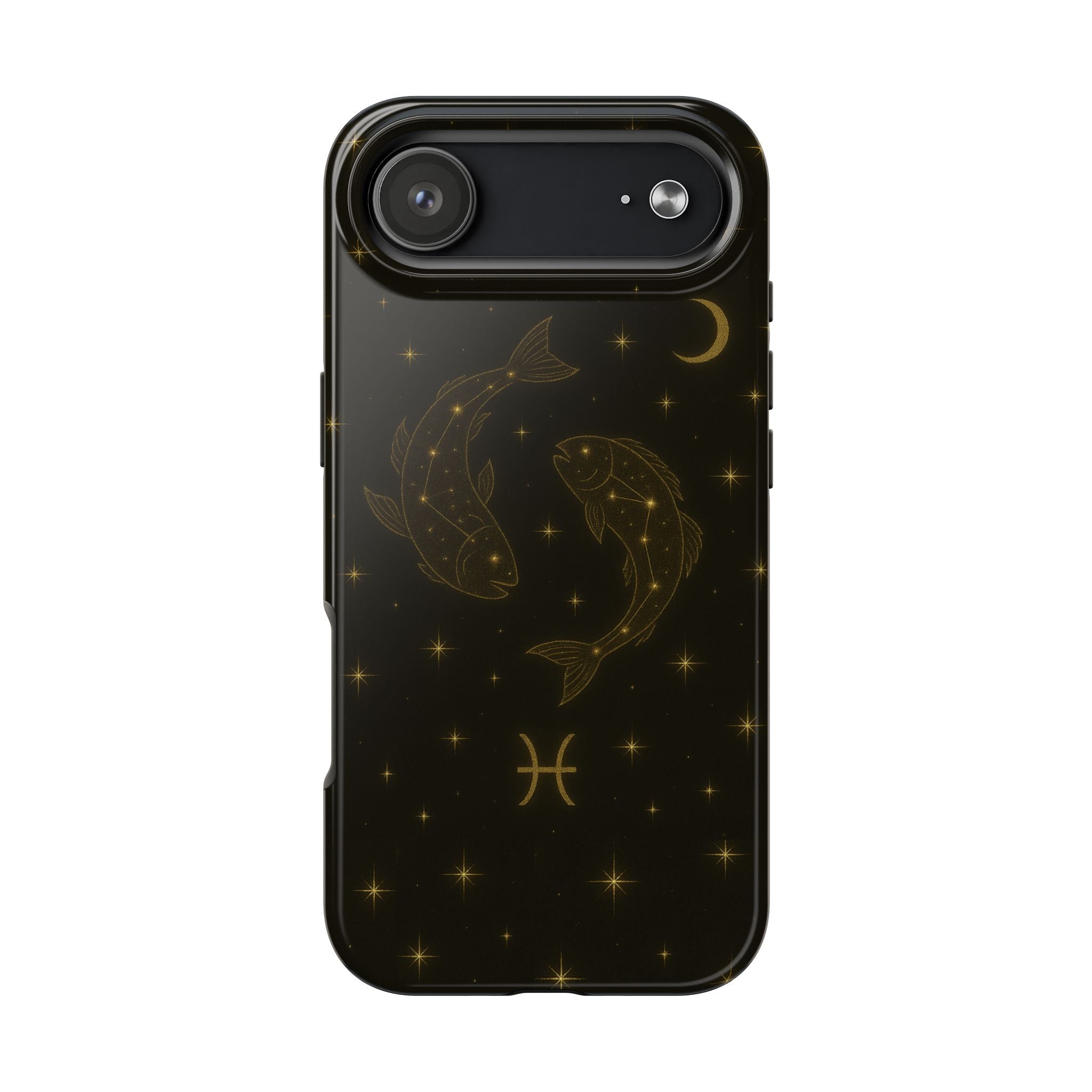 Pisces Zodiac Tough Phone Case — Gold Koi Constellation Design