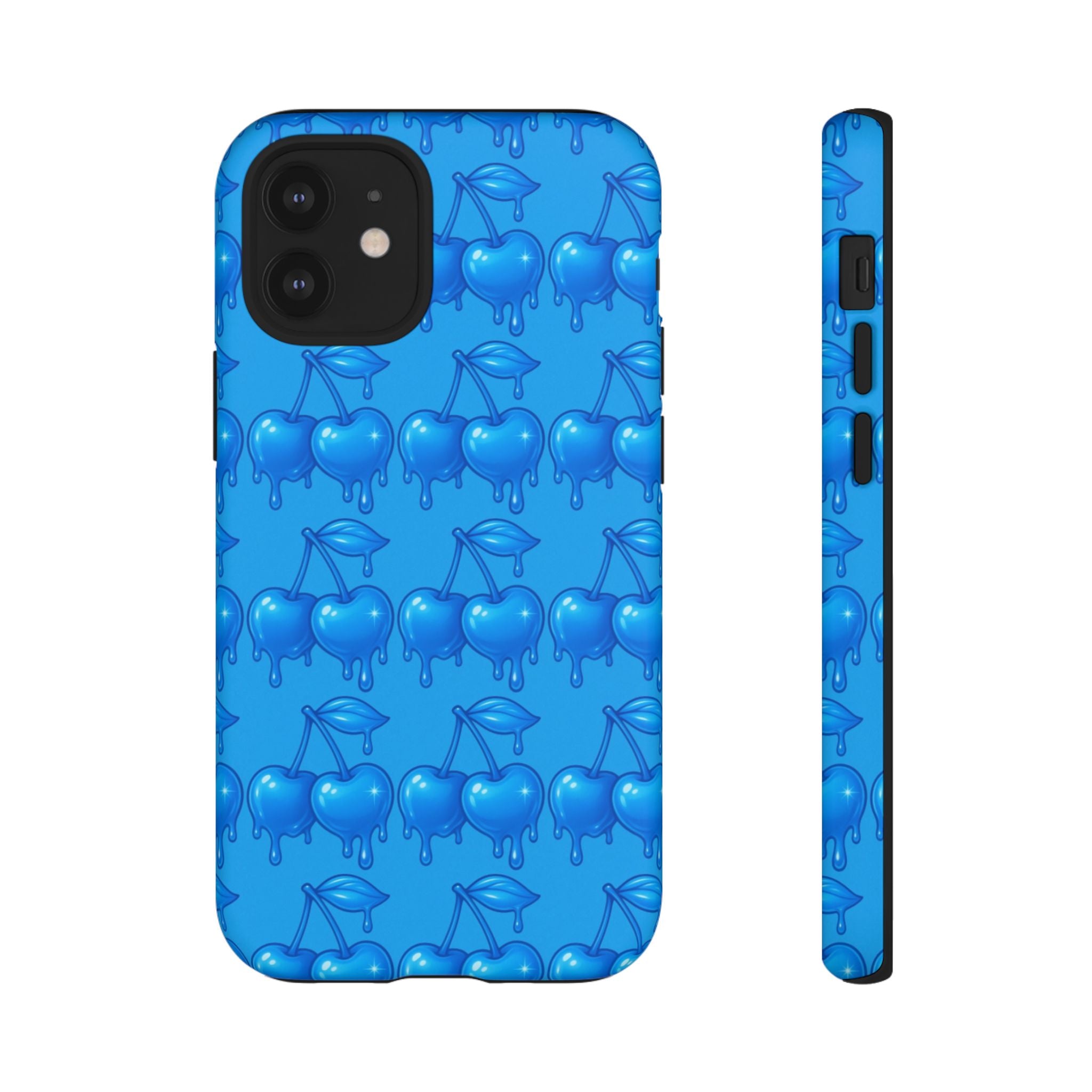 Blue Dripping Cherry Tough Phone Case