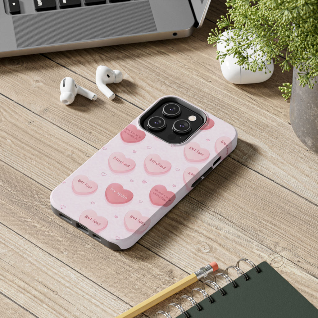 Non-Conversation Hearts Phone Case