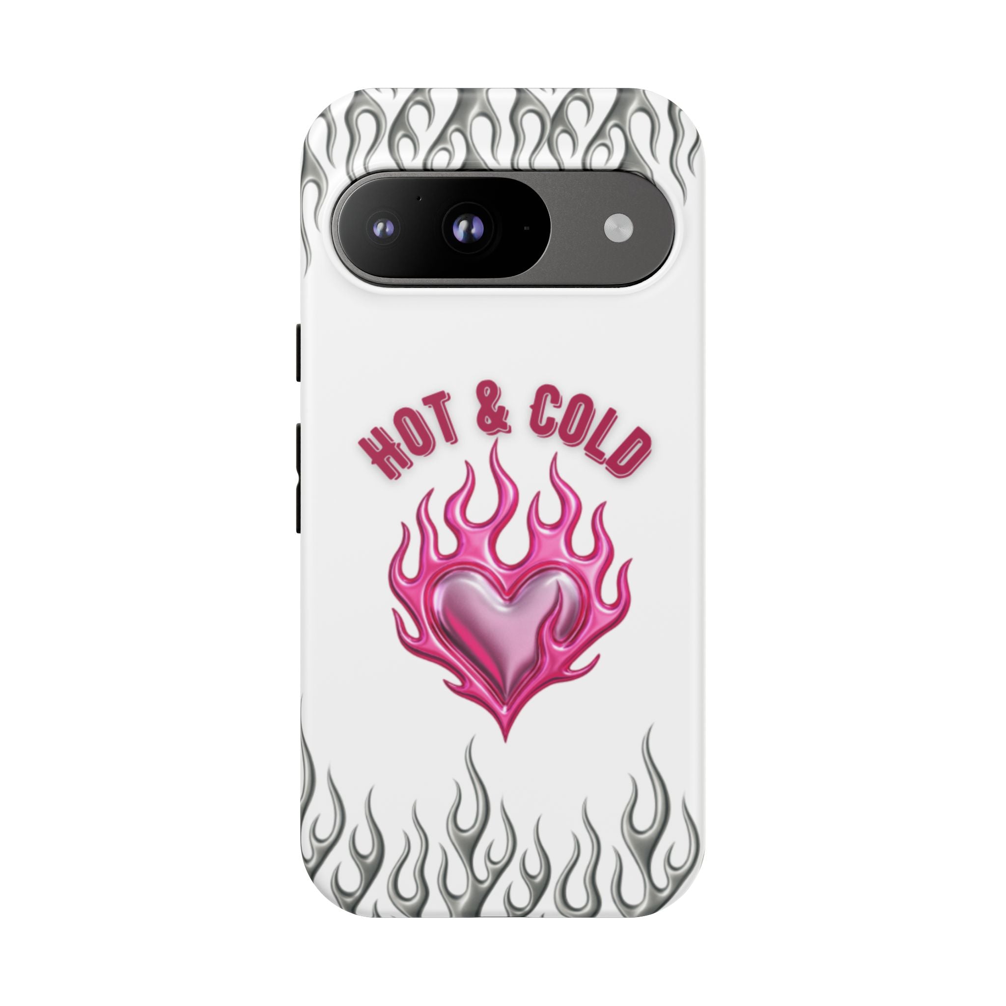 Hot & Cold Pink Flame Tough Phone Case
