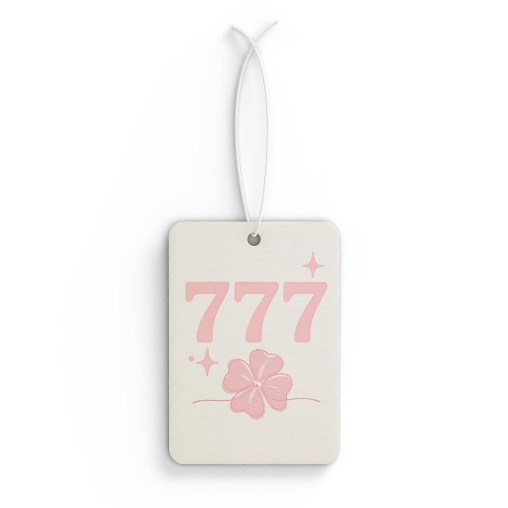 Car Air Freshener — Pink Four Leaf Clover 777