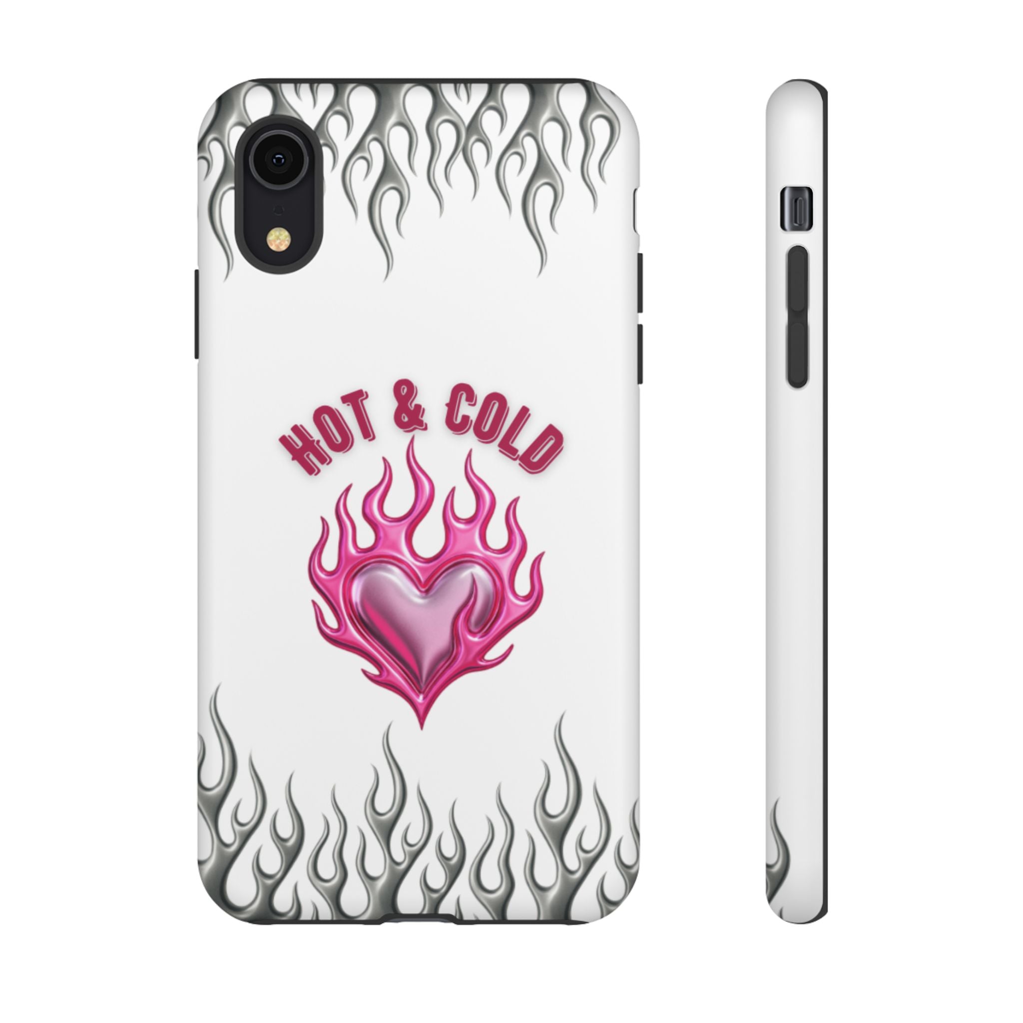 Hot & Cold Pink Flame Tough Phone Case