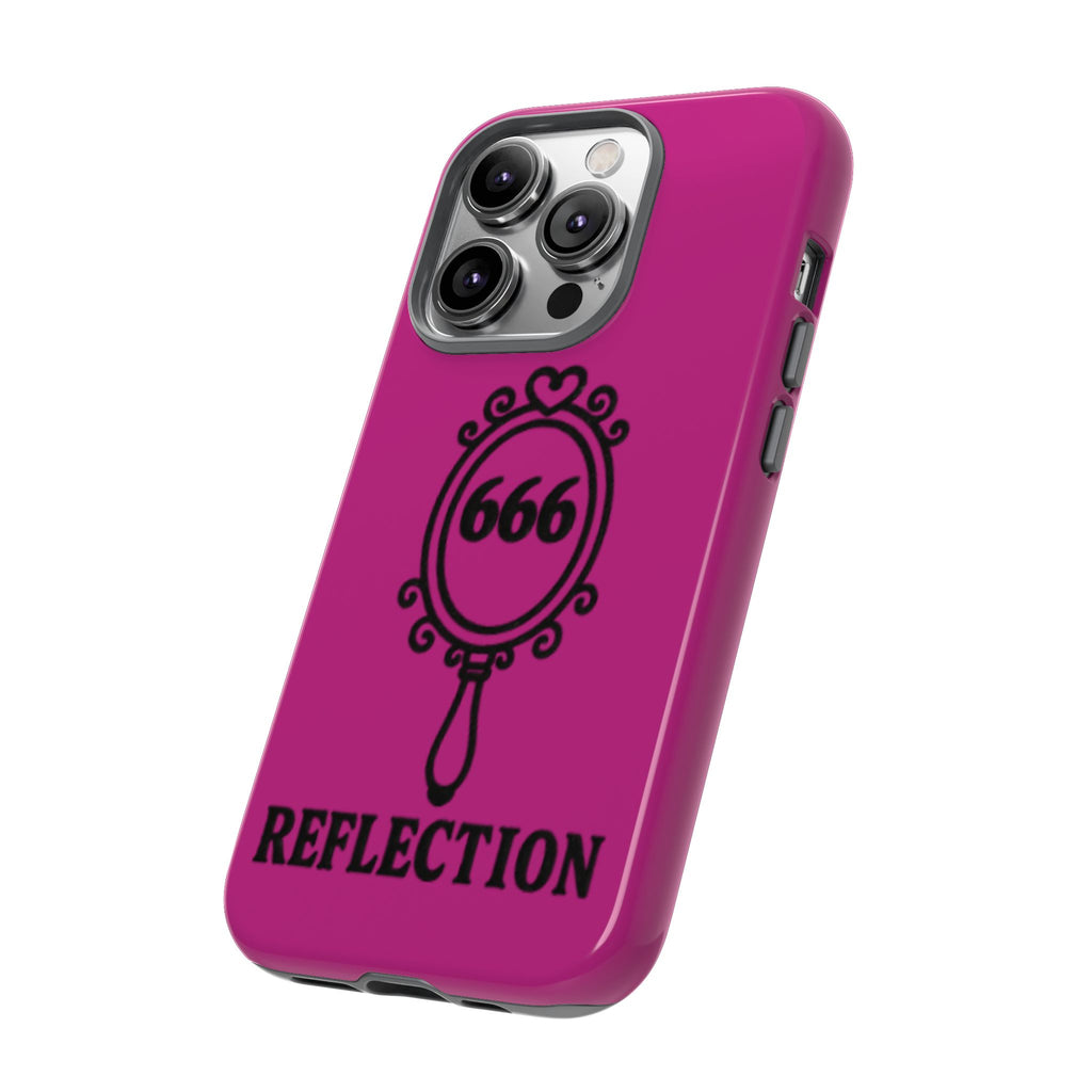 Black & Pink 666 Reflection Phone Case
