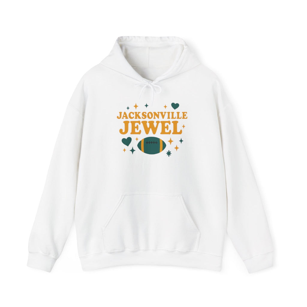 Jacksonville Jewel Football Hoodie — Retro Sparkle Fan Sweatshirt