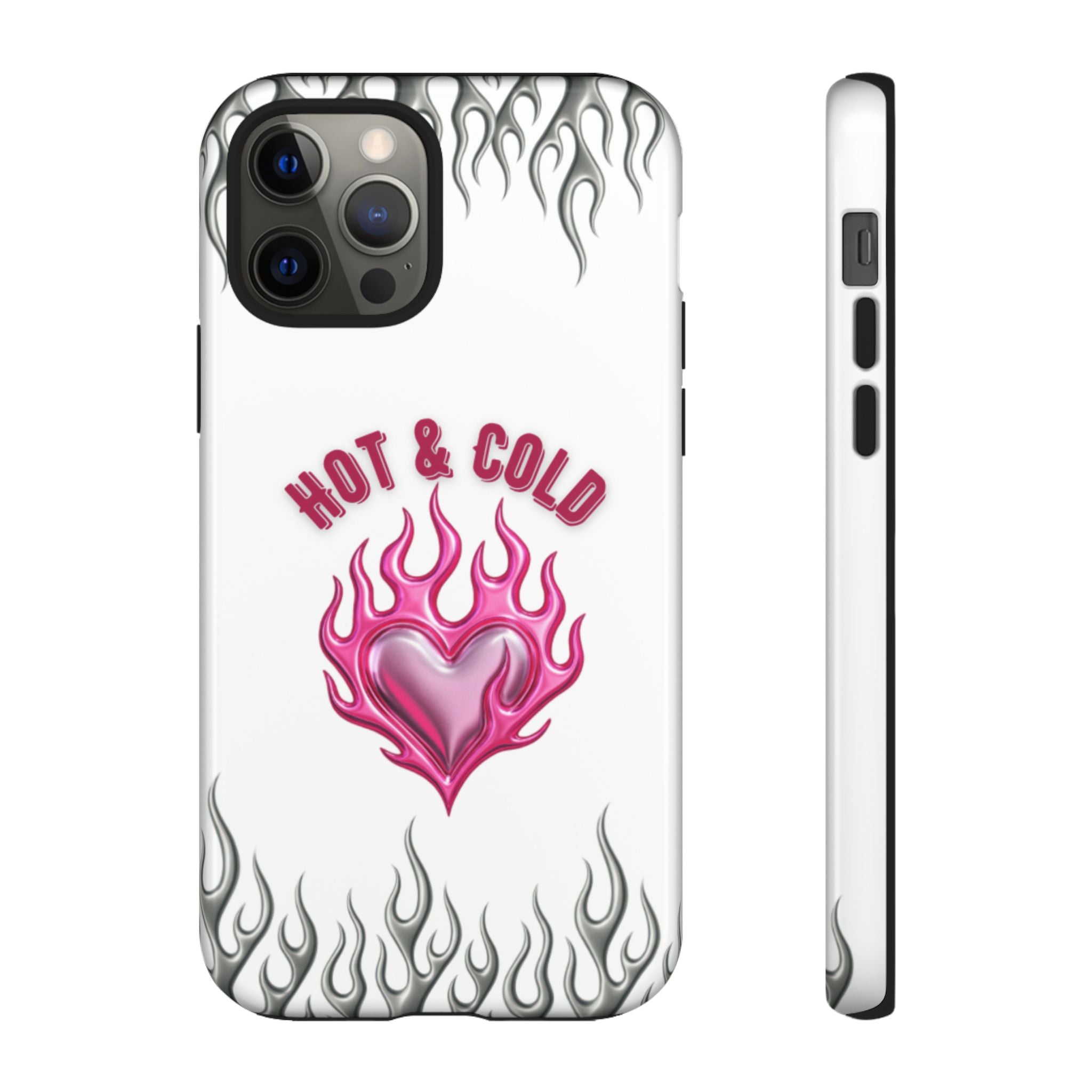Hot & Cold Pink Flame Tough Phone Case
