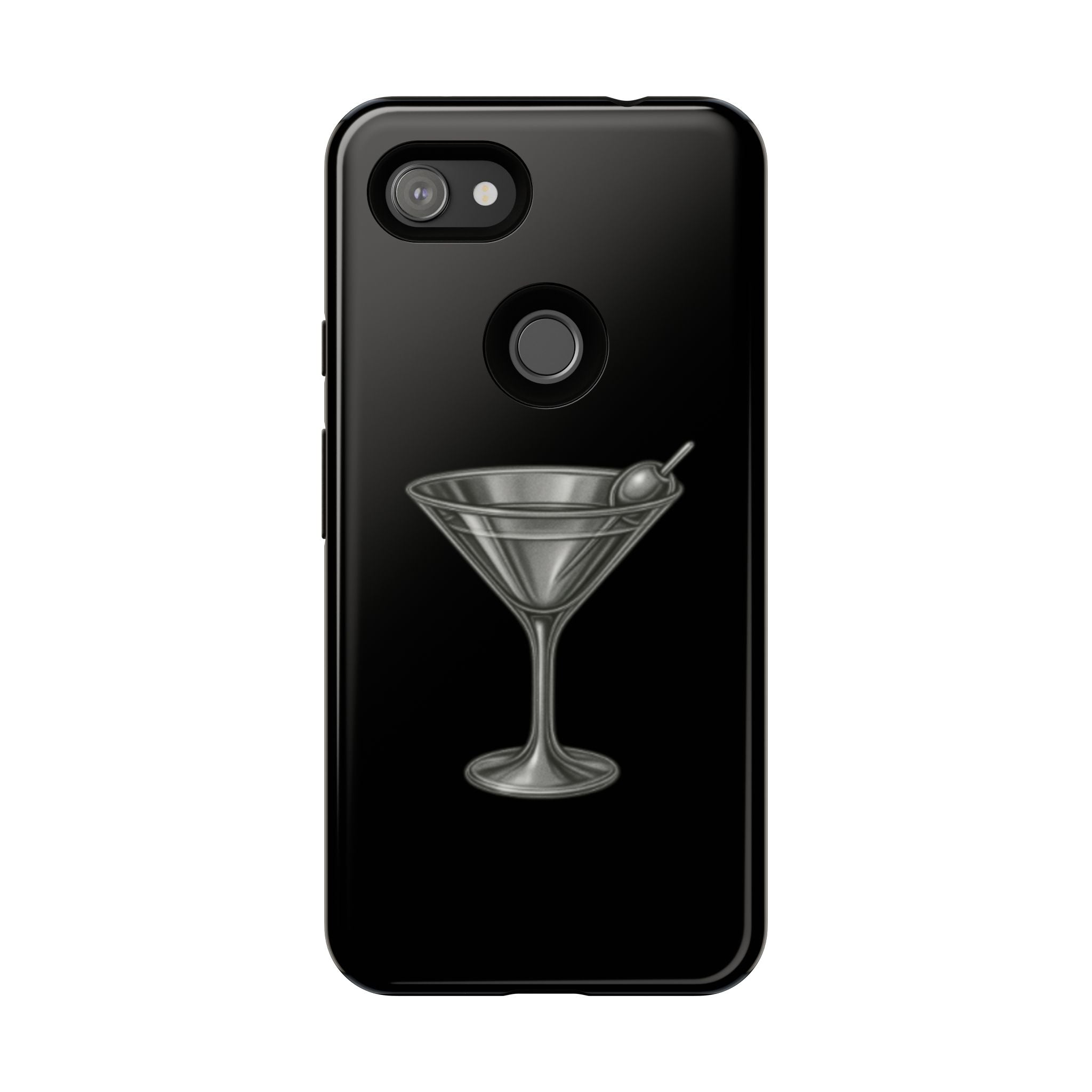 Silver Martini Tough Case Black