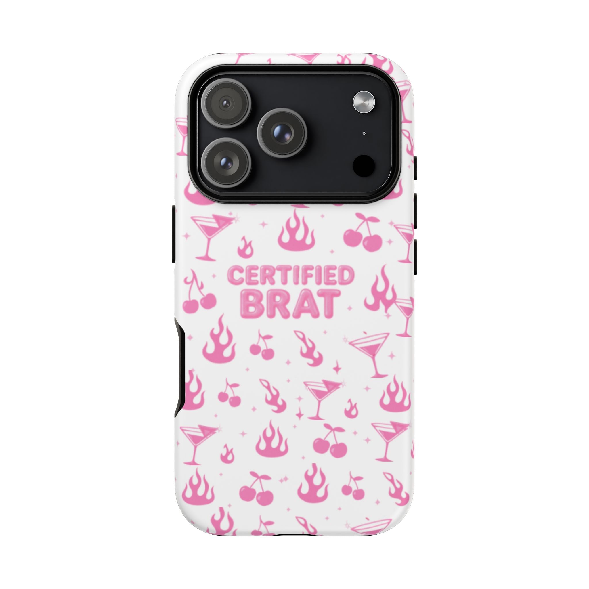 Certified Brat Pink Pattern Phone Case