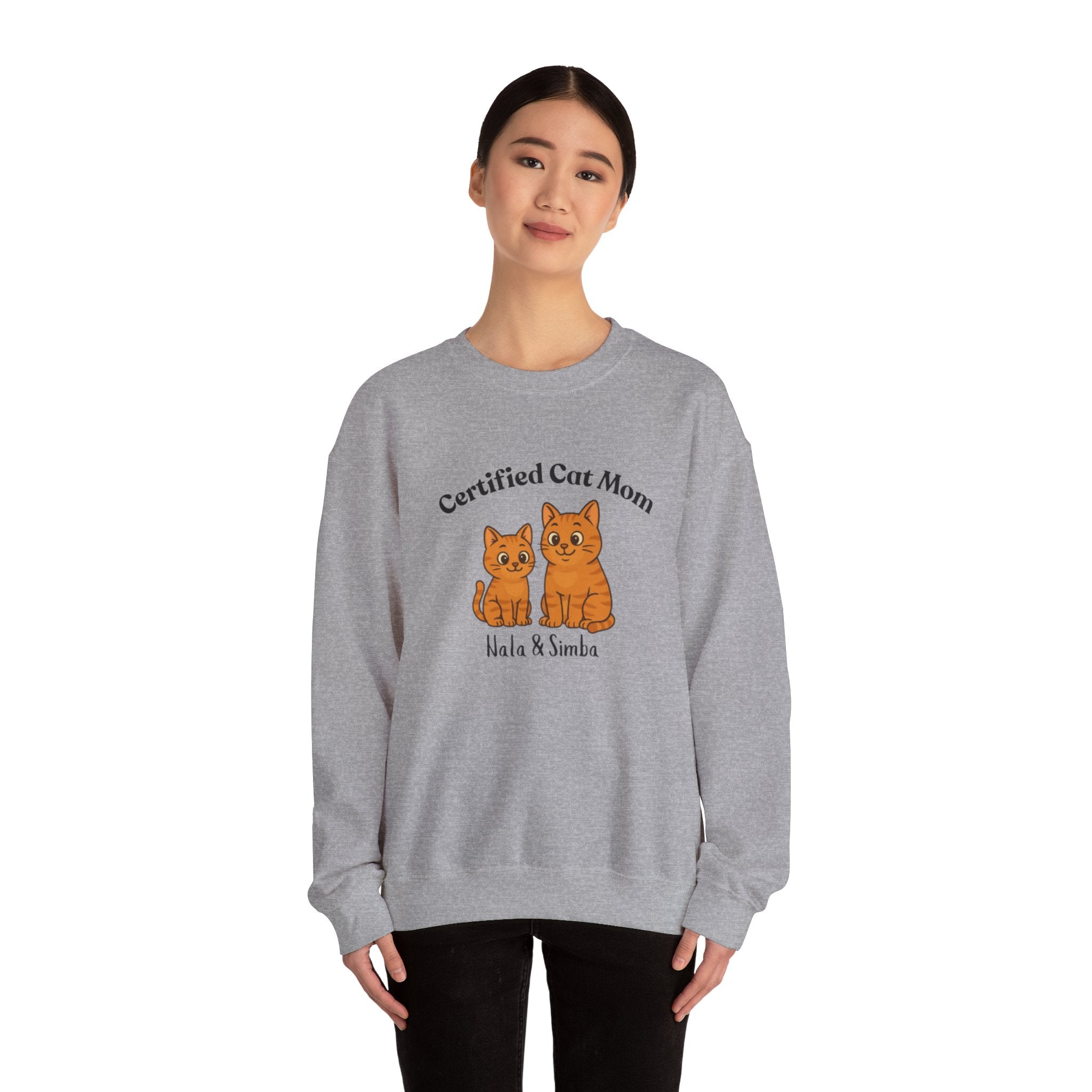 Custom Pet Sweatshirt — "Certified Cat Mom"