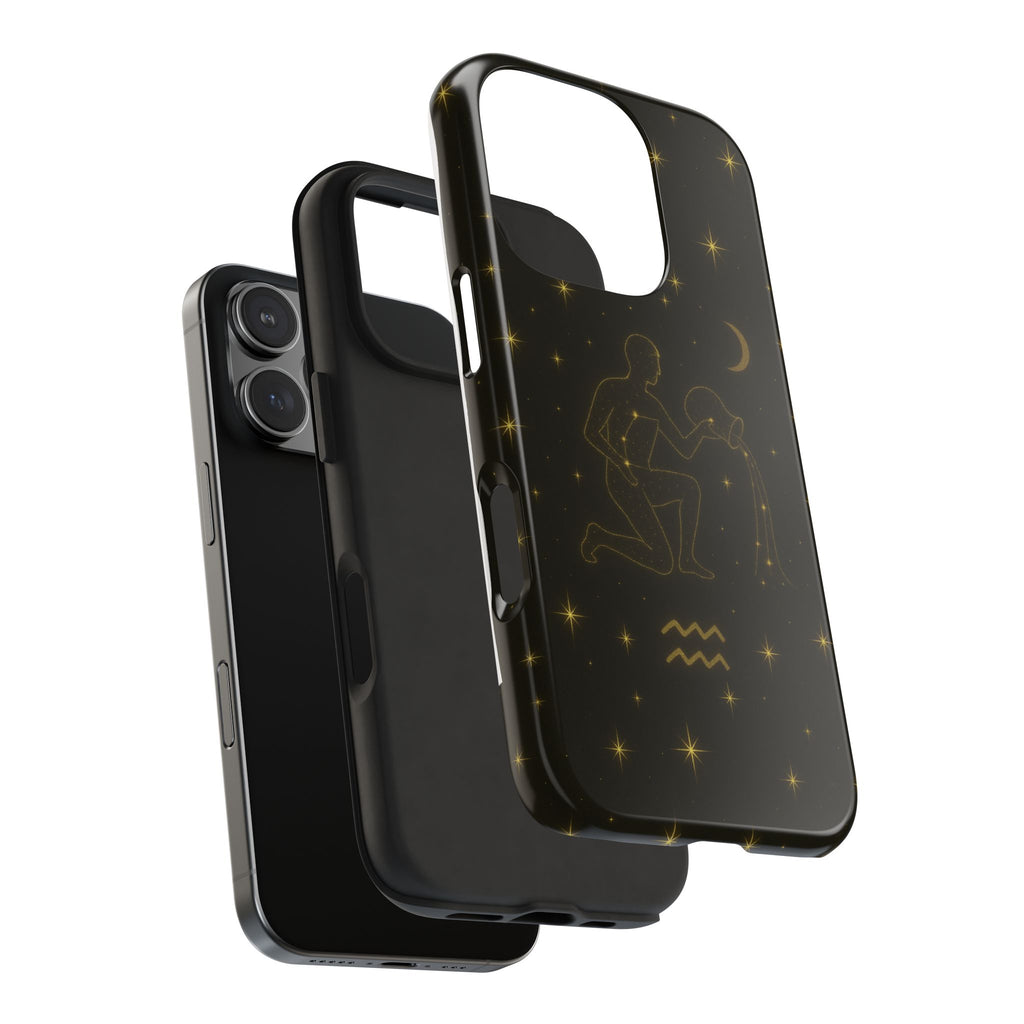 Aquarius Constellation Tough Phone Case — Zodiac Water-Bearer Astrology Design