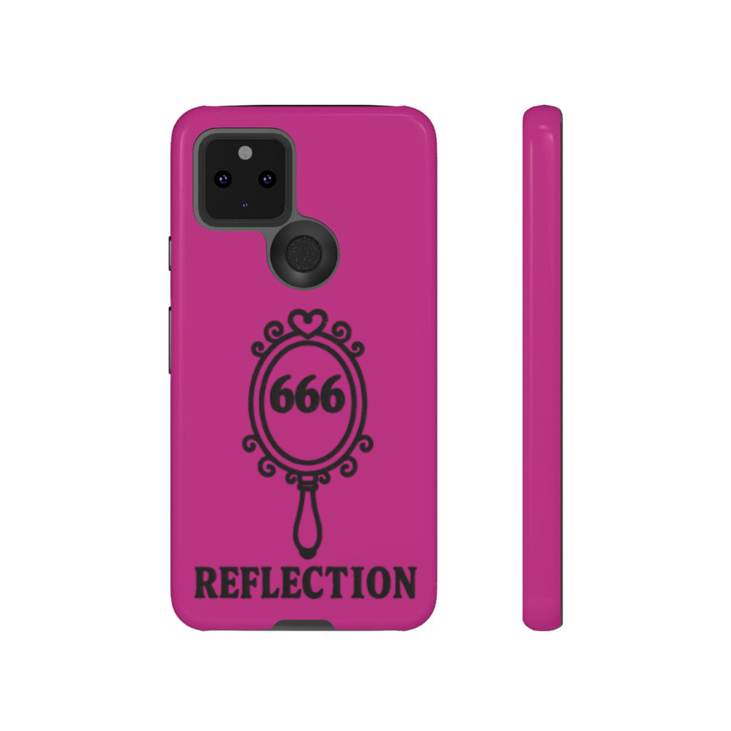 Black & Pink 666 Reflection Phone Case