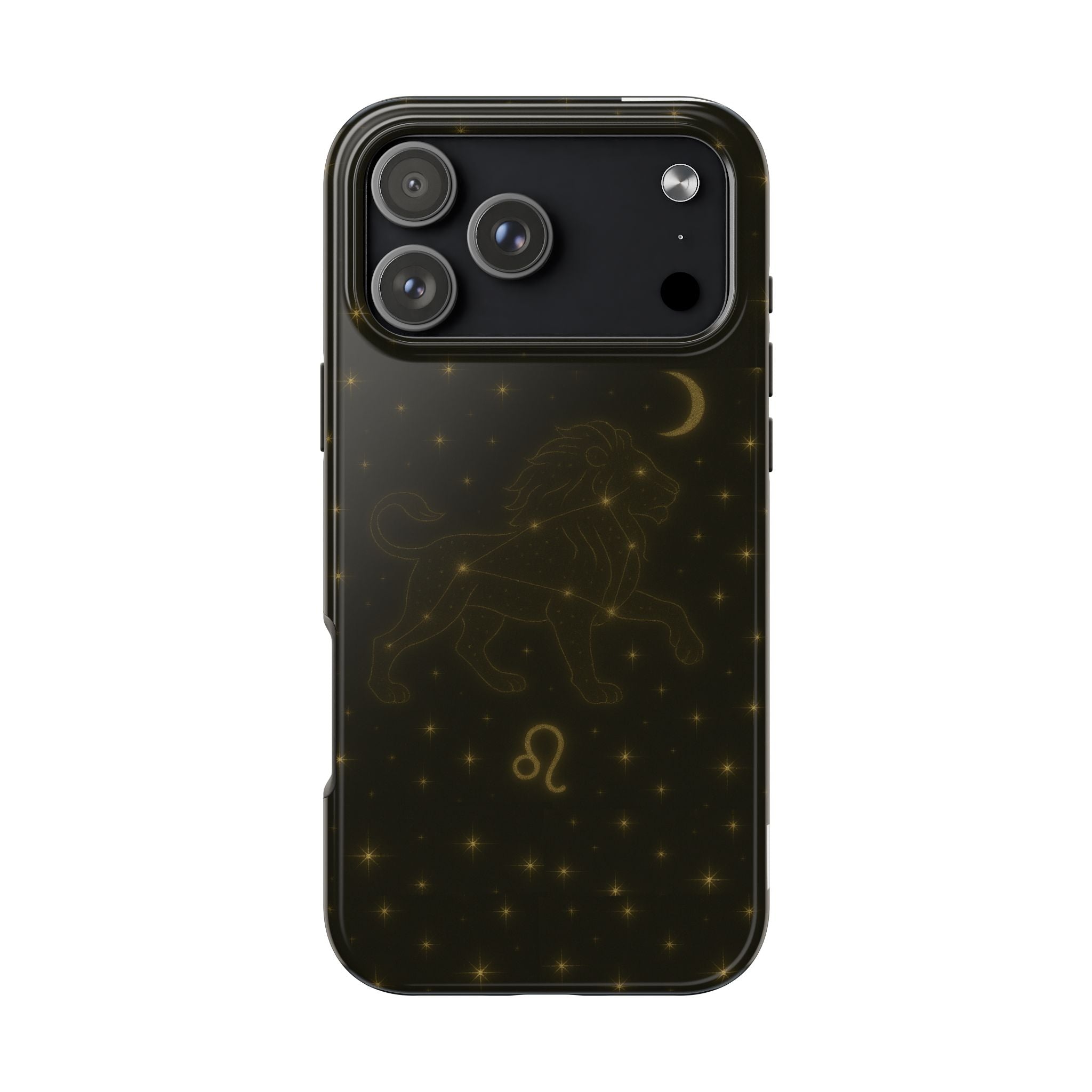 Leo Constellation Tough Phone Case — Zodiac Lion Design with Moon & Stars