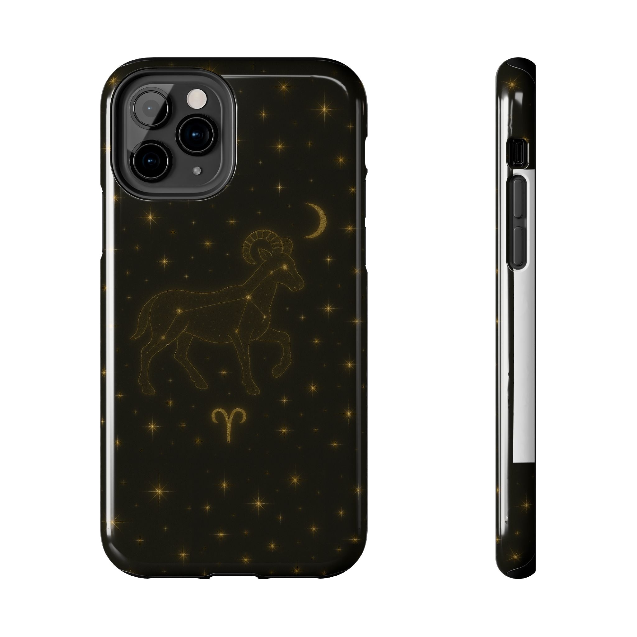 Aries Constellation Tough Phone Case — Zodiac Ram Star Map Design