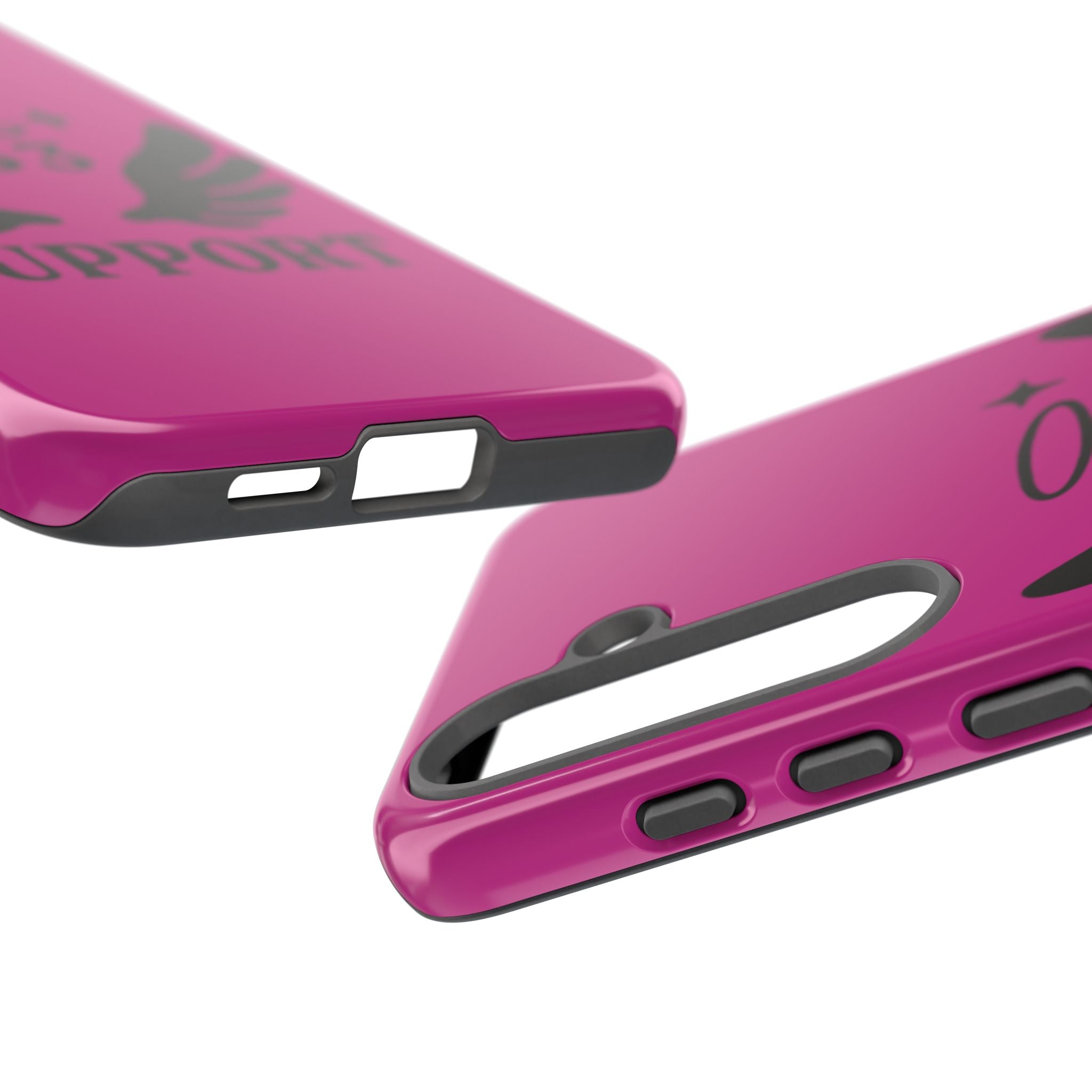 Black & Pink 333 Support Phone Case