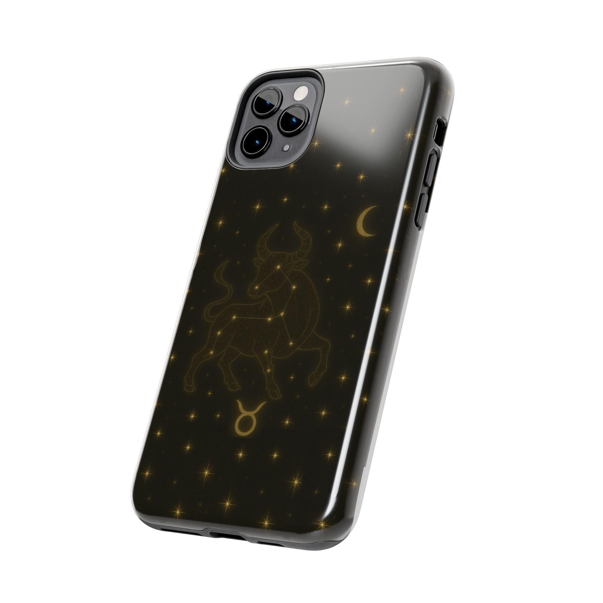 Taurus Constellation Tough Phone Case — Gold Zodiac Bull Phone Case